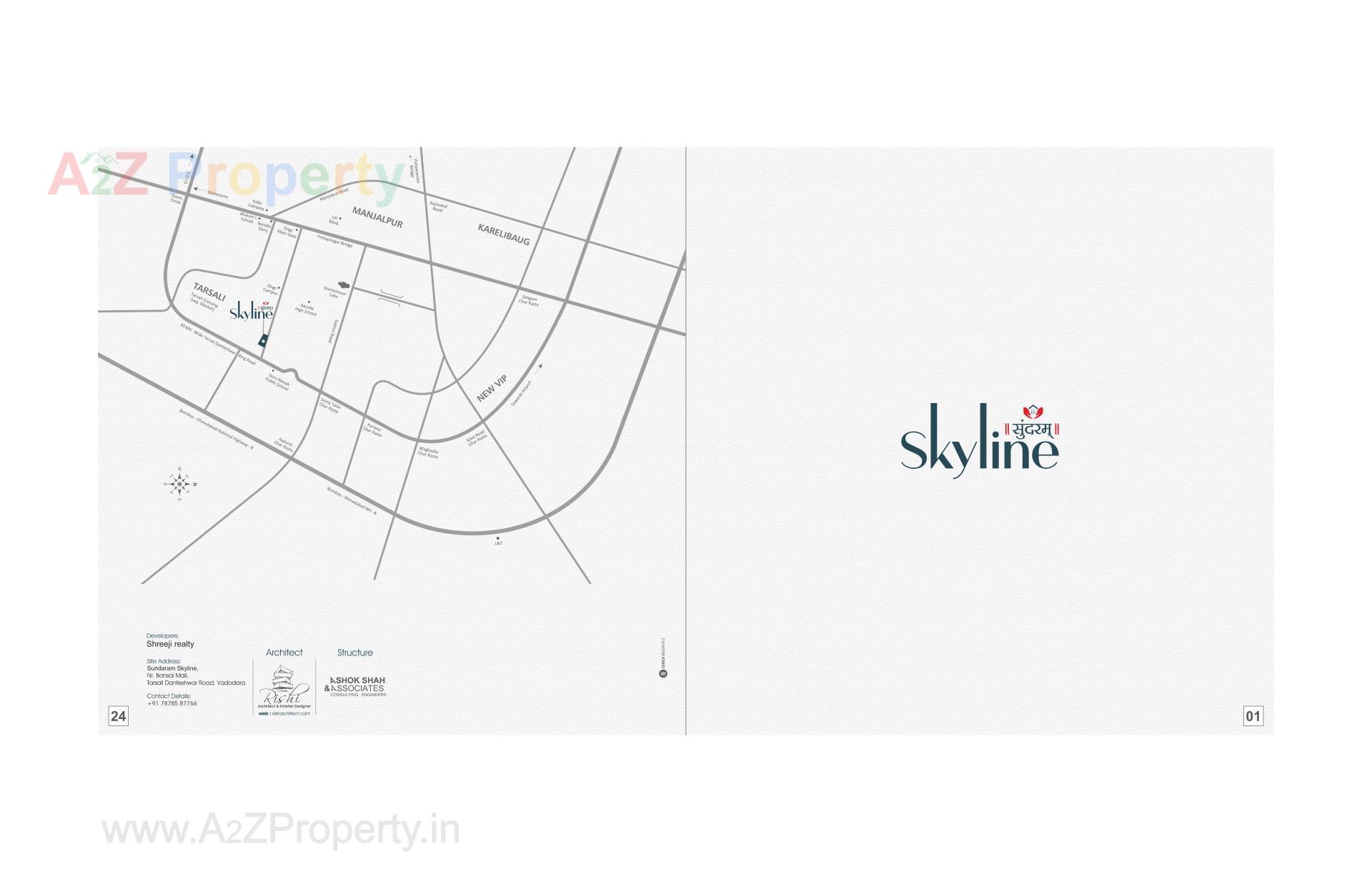  of real estate project Sundaram Skyline located at Tarsali, Vadodara, Gujarat