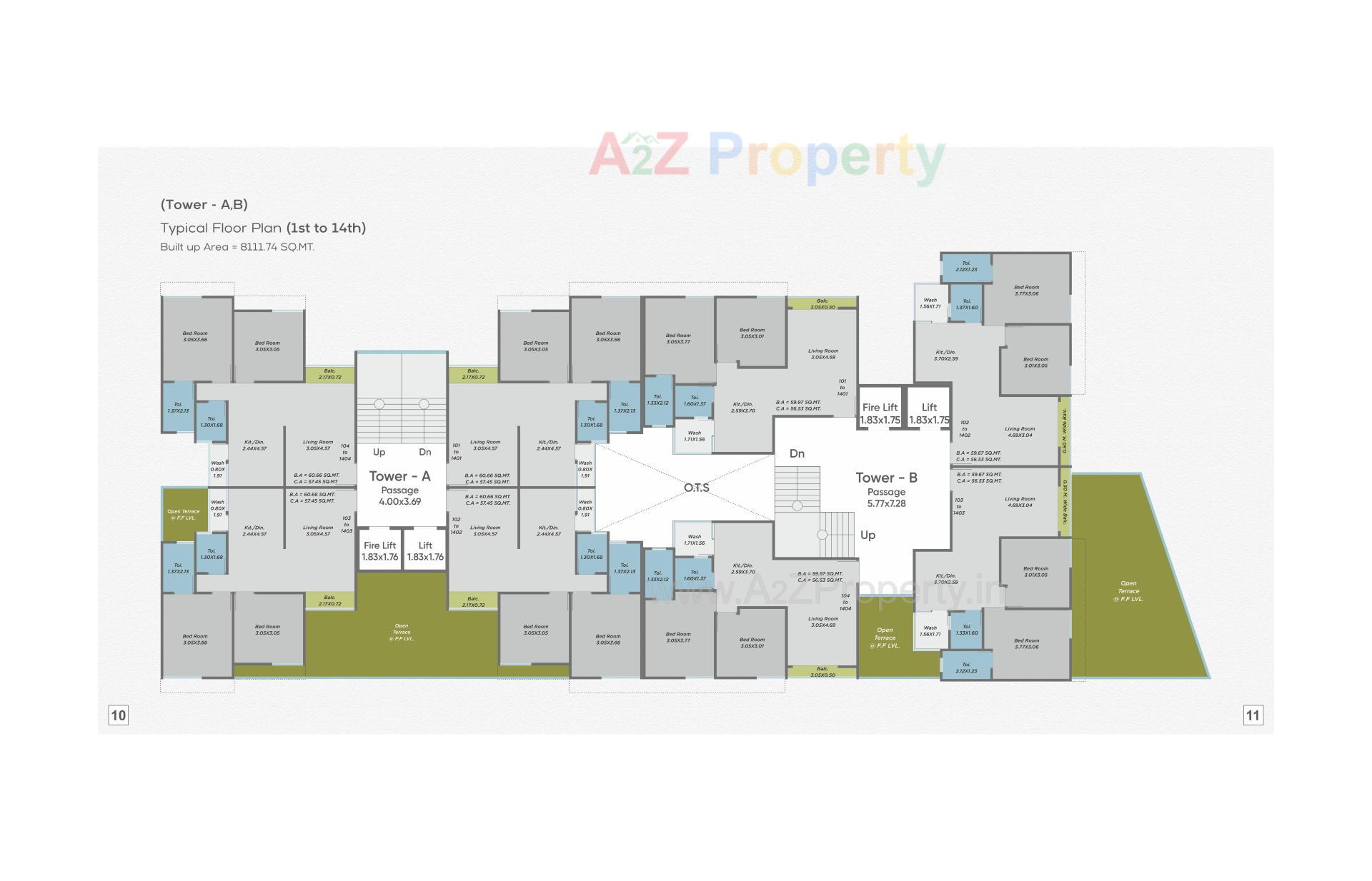 Layout of real estate project Sundaram Skyline located at Tarsali, Vadodara, Gujarat