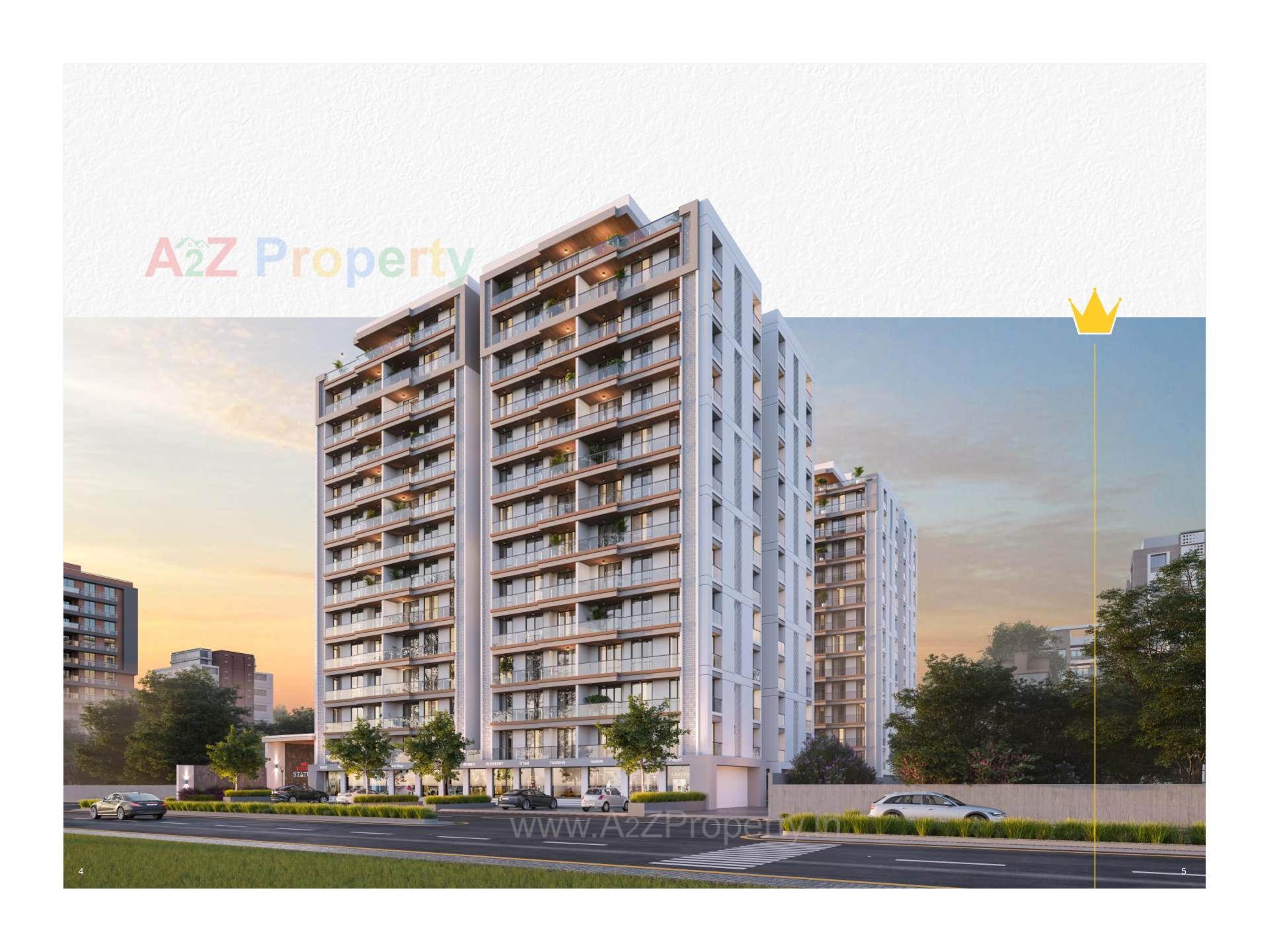 3D Elevation of real estate project Sundaram Status located at Bapod, Vadodara, Gujarat