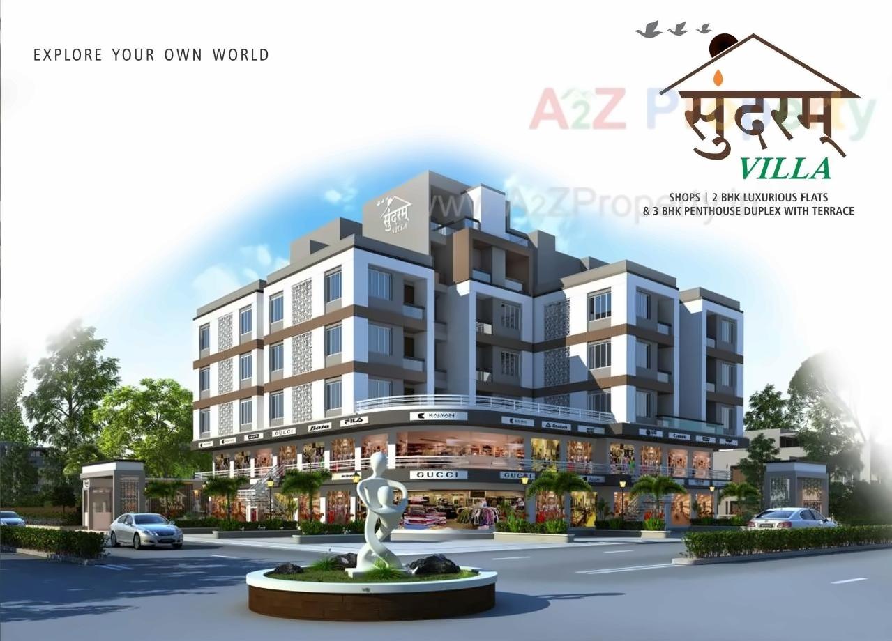 3D Elevation of real estate project Sundaram Villa located at Sayajipura, Vadodara, Gujarat