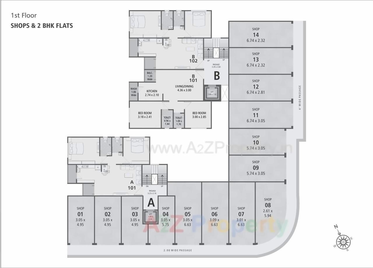 Layout of real estate project Sundaram Villa located at Sayajipura, Vadodara, Gujarat