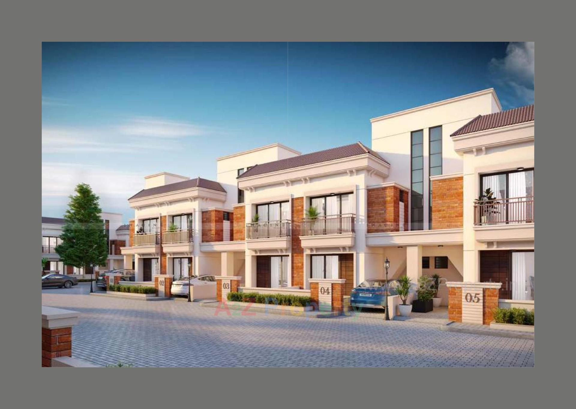 3D Elevation of real estate project Sundaram Villa located at Kapurai, Vadodara, Gujarat