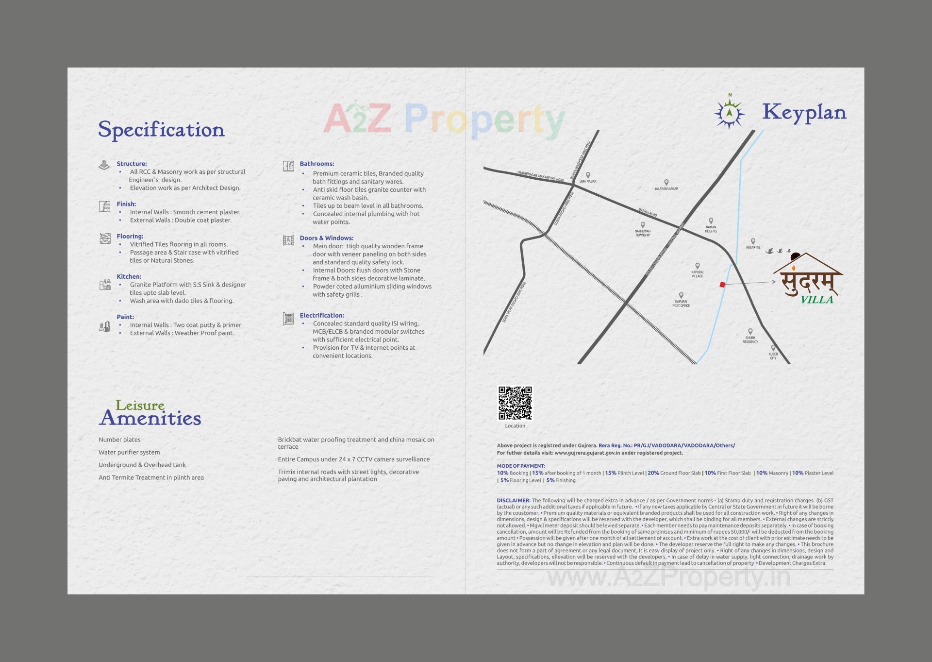  of real estate project Sundaram Villa located at Kapurai, Vadodara, Gujarat