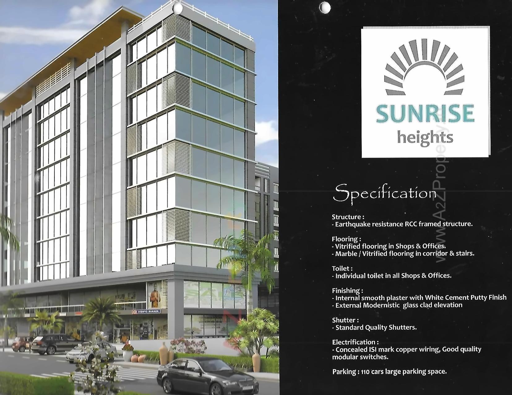 3D Elevation of real estate project Sunrise Heights located at Tandalaja, Vadodara, Gujarat