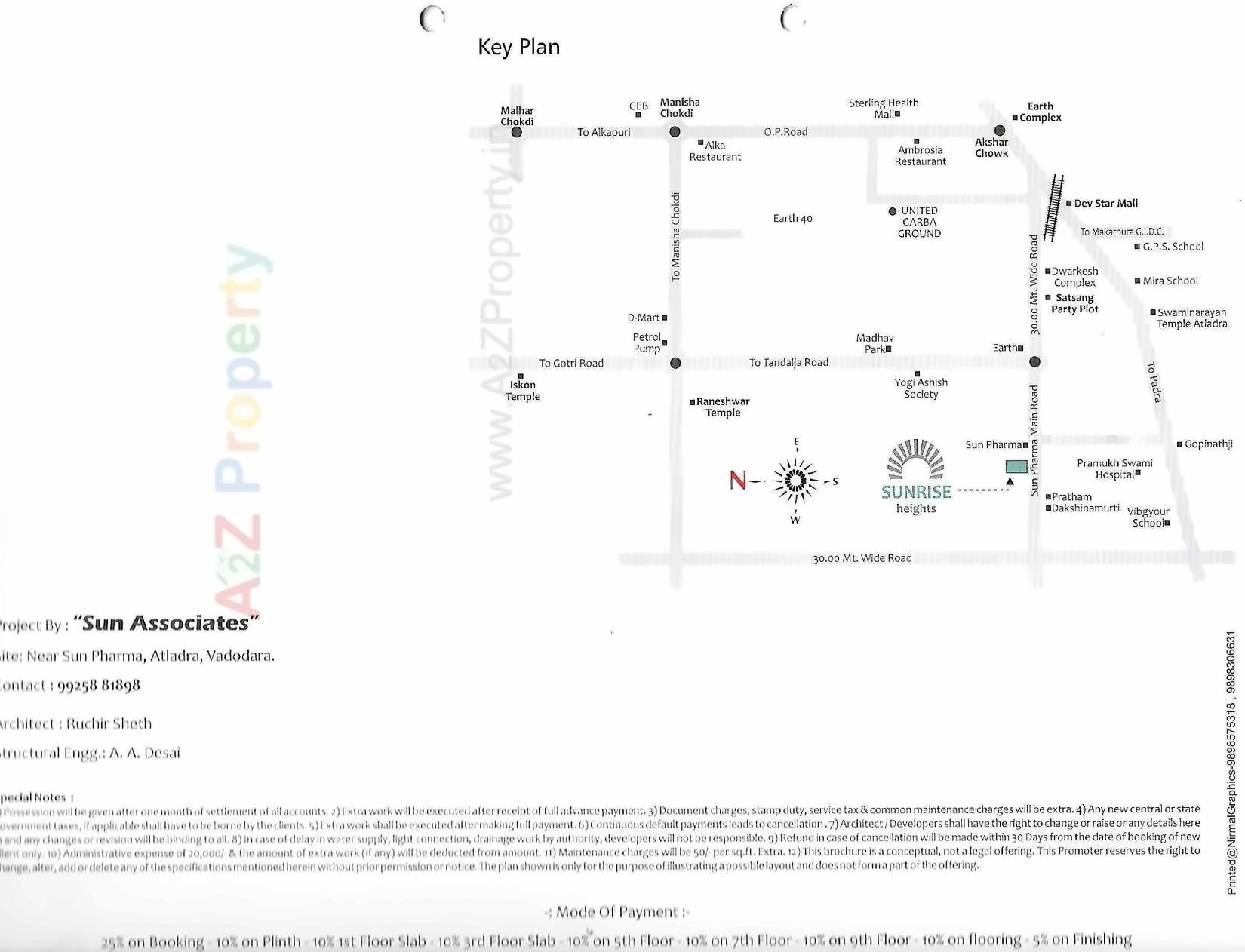  of real estate project Sunrise Heights located at Tandalaja, Vadodara, Gujarat