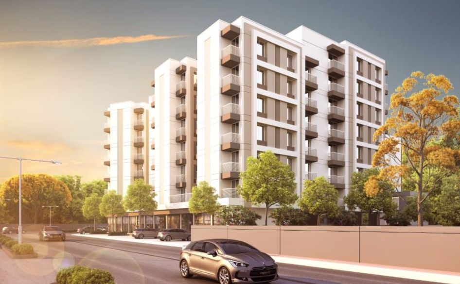 Elevation Night View of real estate project Sunrise Homes located at Ankhol, Vadodara, Gujarat