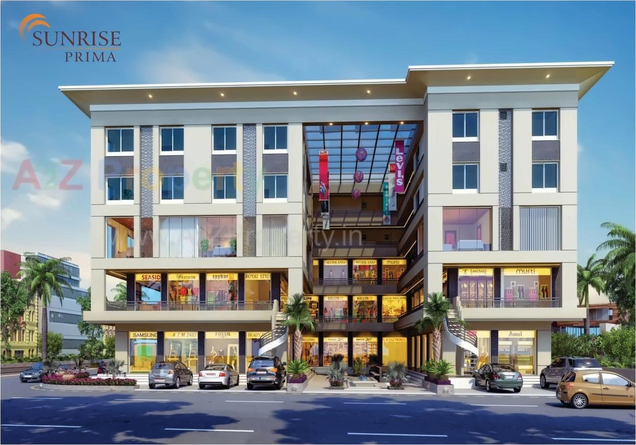 3D Elevation of real estate project Sunrise Prima located at Manjalpur, Vadodara, Gujarat