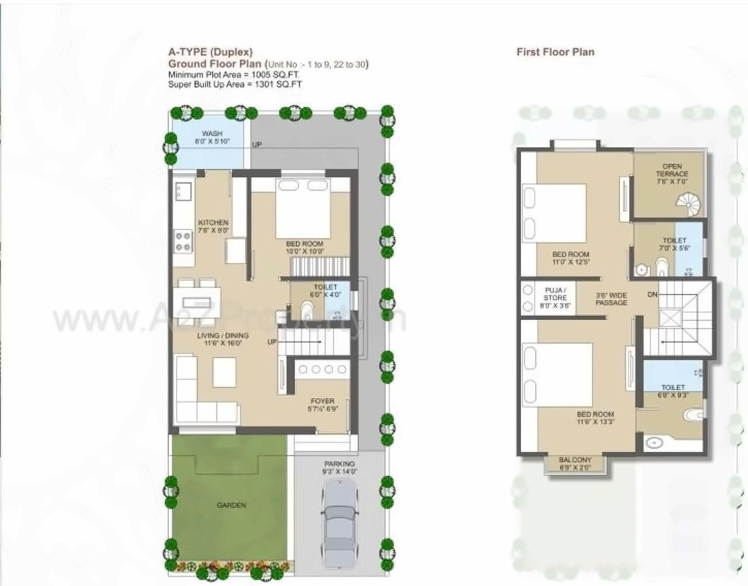 Layout of real estate project Sunrise Residency located at Tarsali, Vadodara, Gujarat