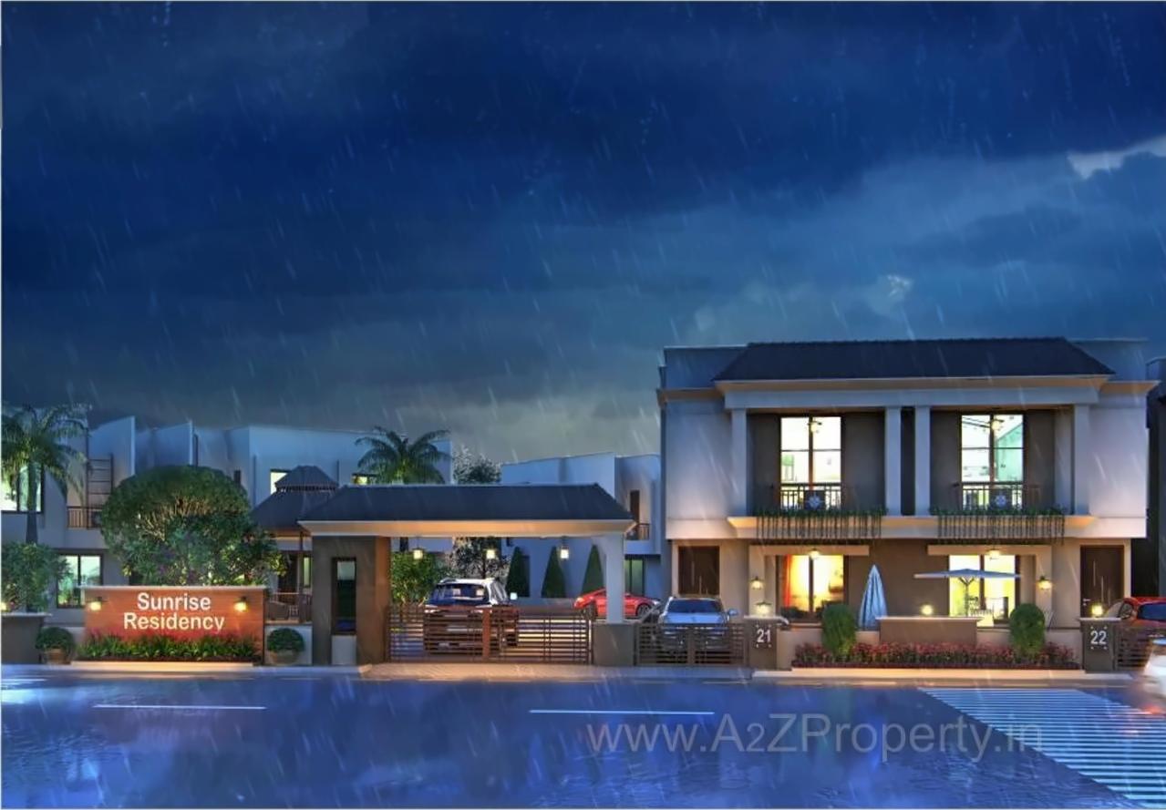 3D Elevation of real estate project Sunrise Residency located at Tarsali, Vadodara, Gujarat