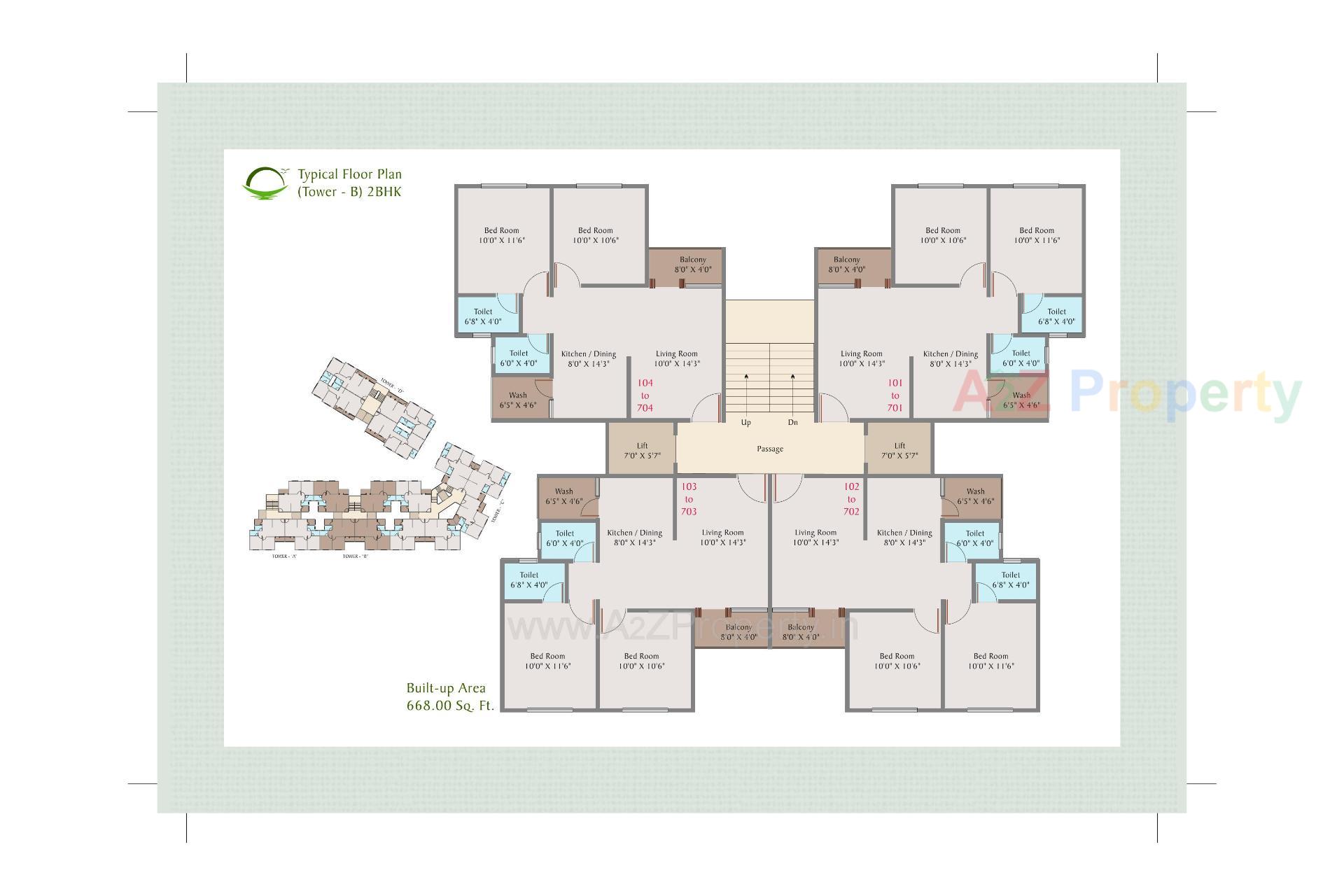 Layout of real estate project Sunrise Residency located at Tandalja, Vadodara, Gujarat