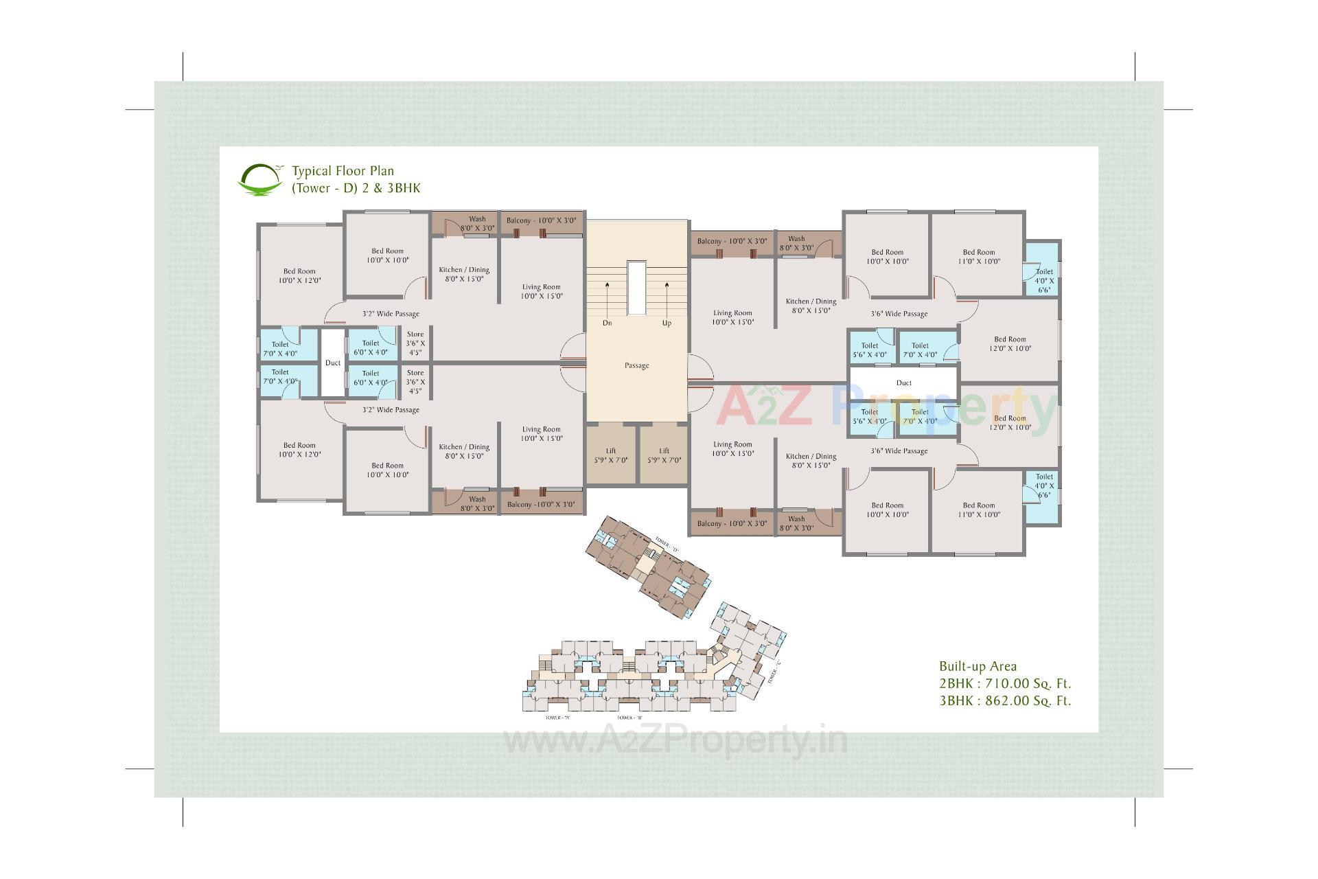 Layout of real estate project Sunrise Residency located at Tandalja, Vadodara, Gujarat