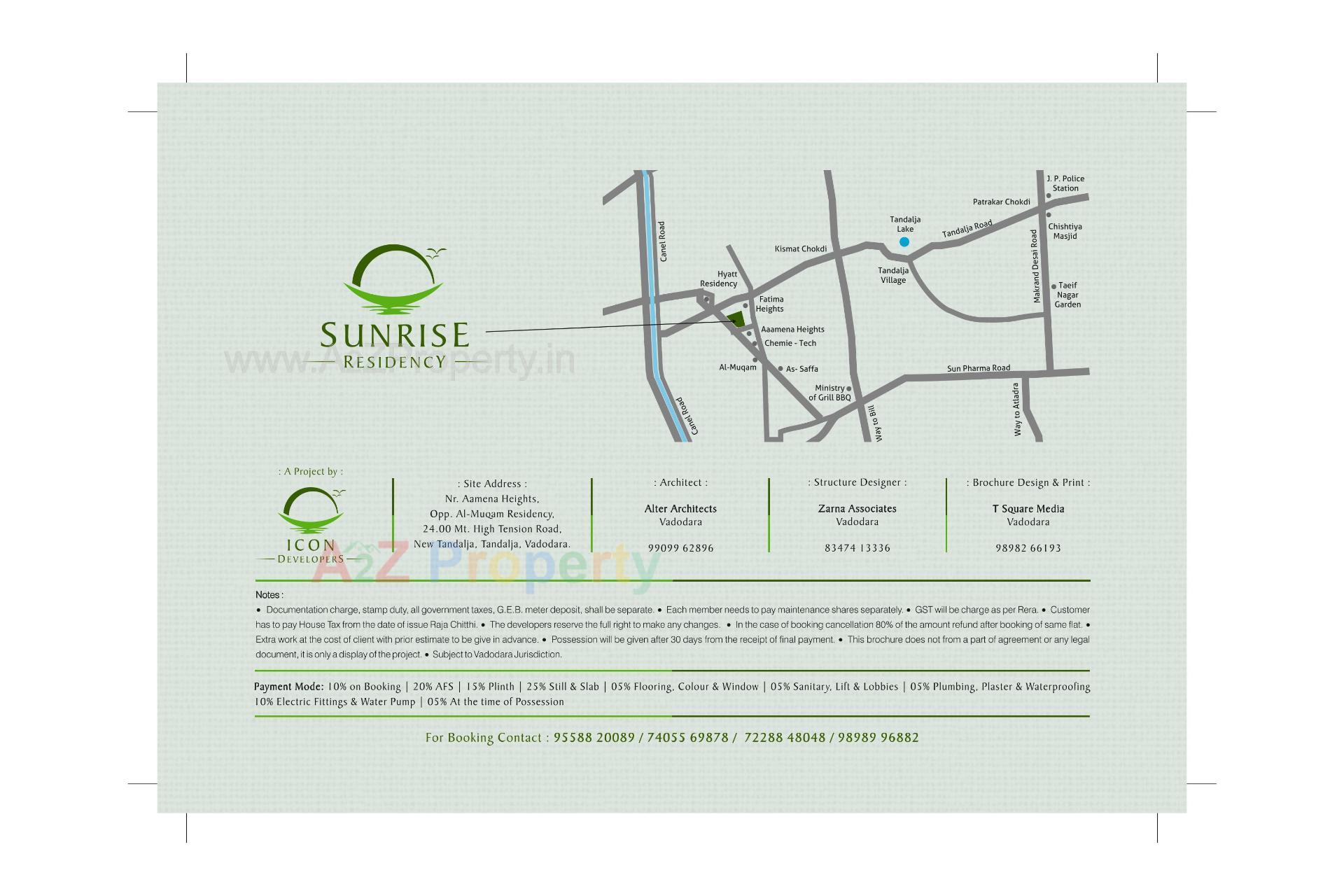  of real estate project Sunrise Residency located at Tandalja, Vadodara, Gujarat