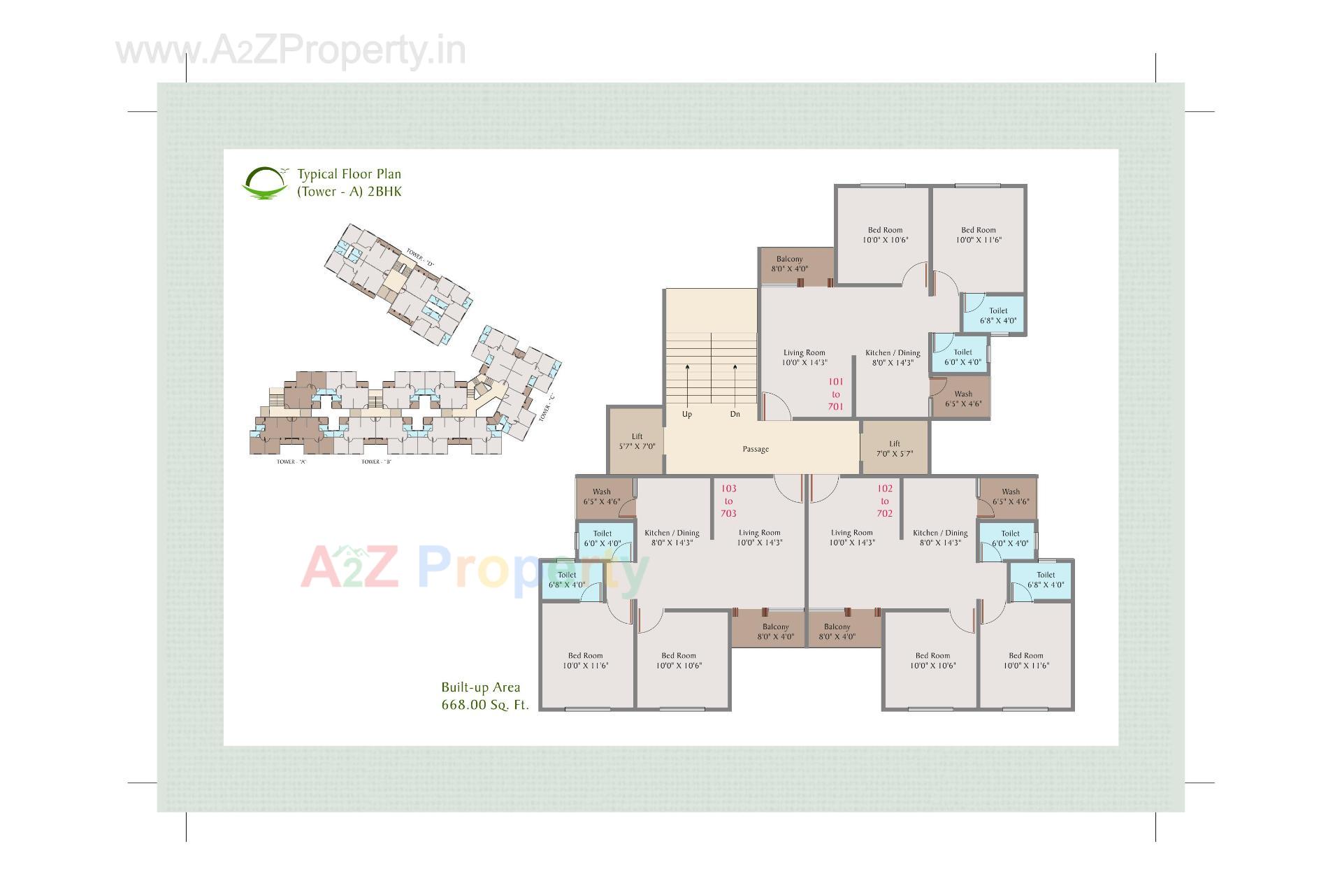 Layout of real estate project Sunrise Residency located at Tandalja, Vadodara, Gujarat