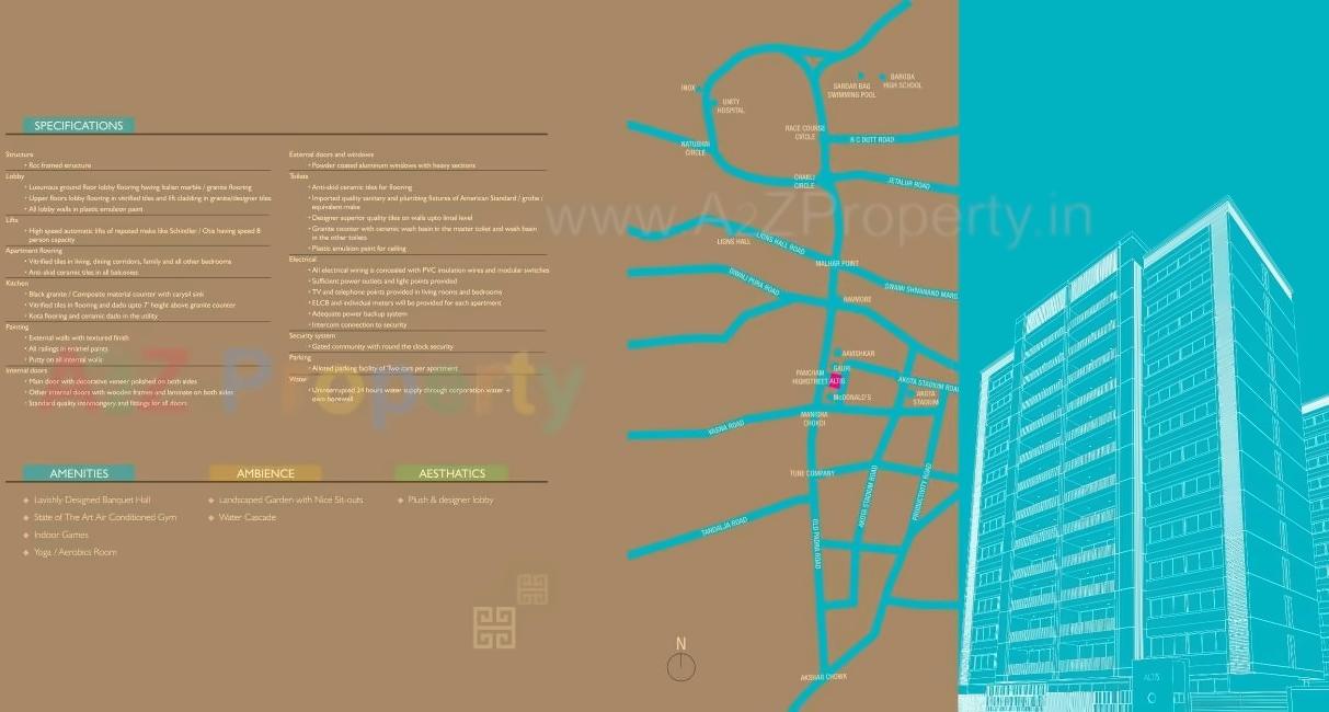  of real estate project Suramya Altis located at Akota, Vadodara, Gujarat