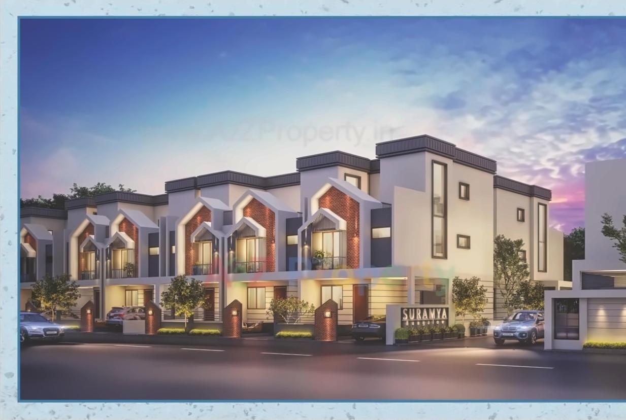 3D Elevation of real estate project Suramya Bungalows located at Savad, Vadodara, Gujarat