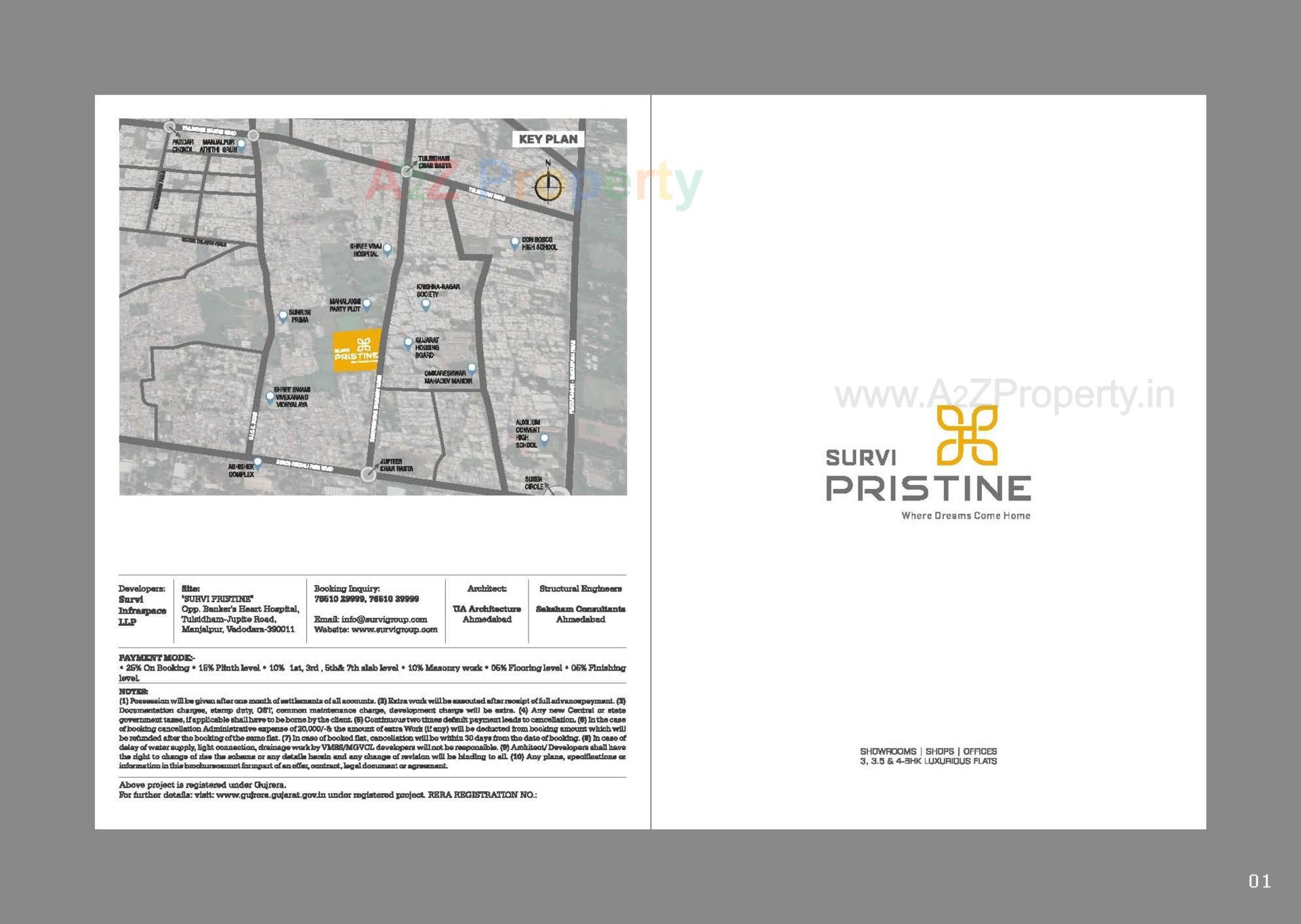  of real estate project Survi Pristine located at Manjalpur, Vadodara, Gujarat