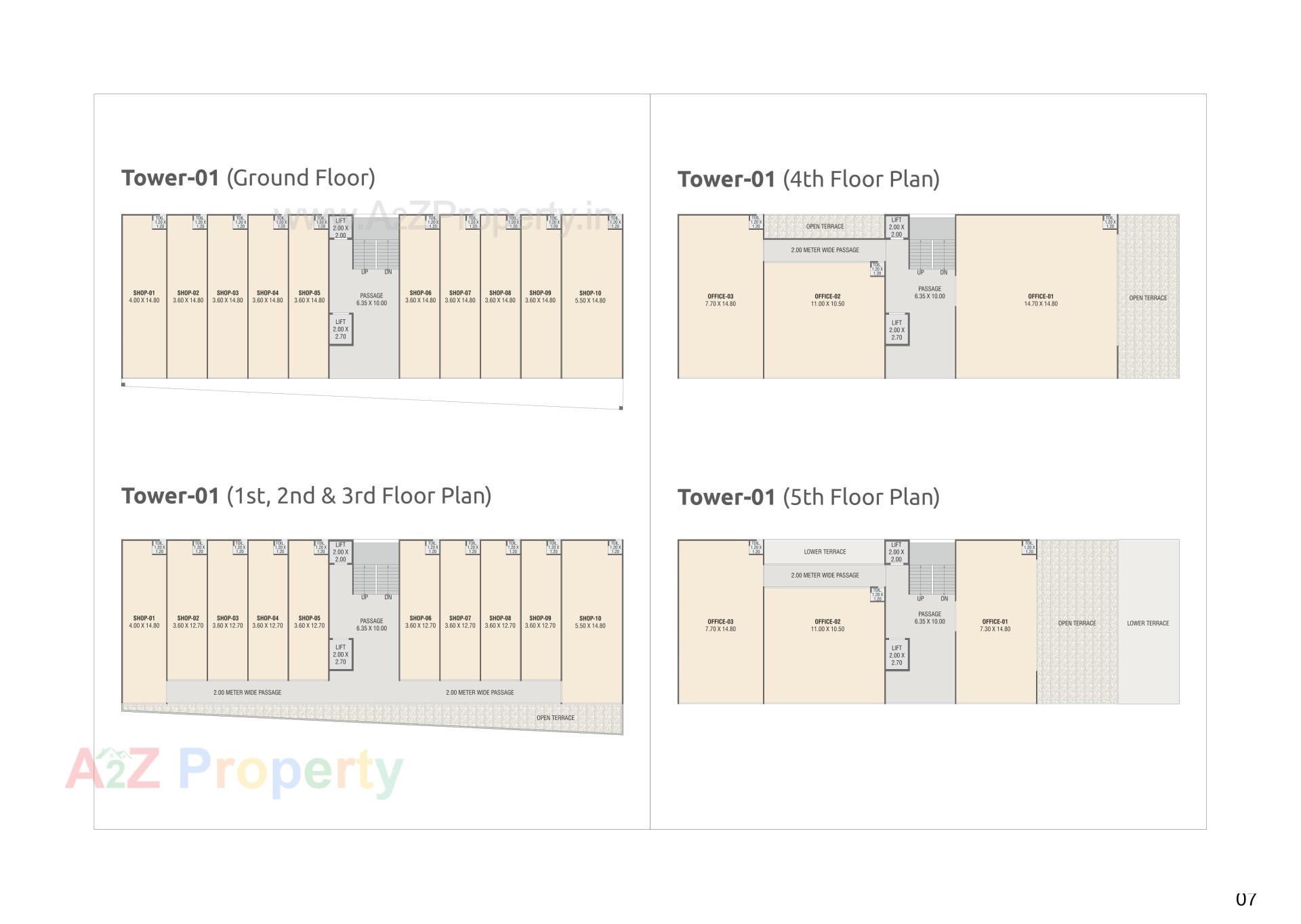 Layout of real estate project Survi Pristine located at Manjalpur, Vadodara, Gujarat