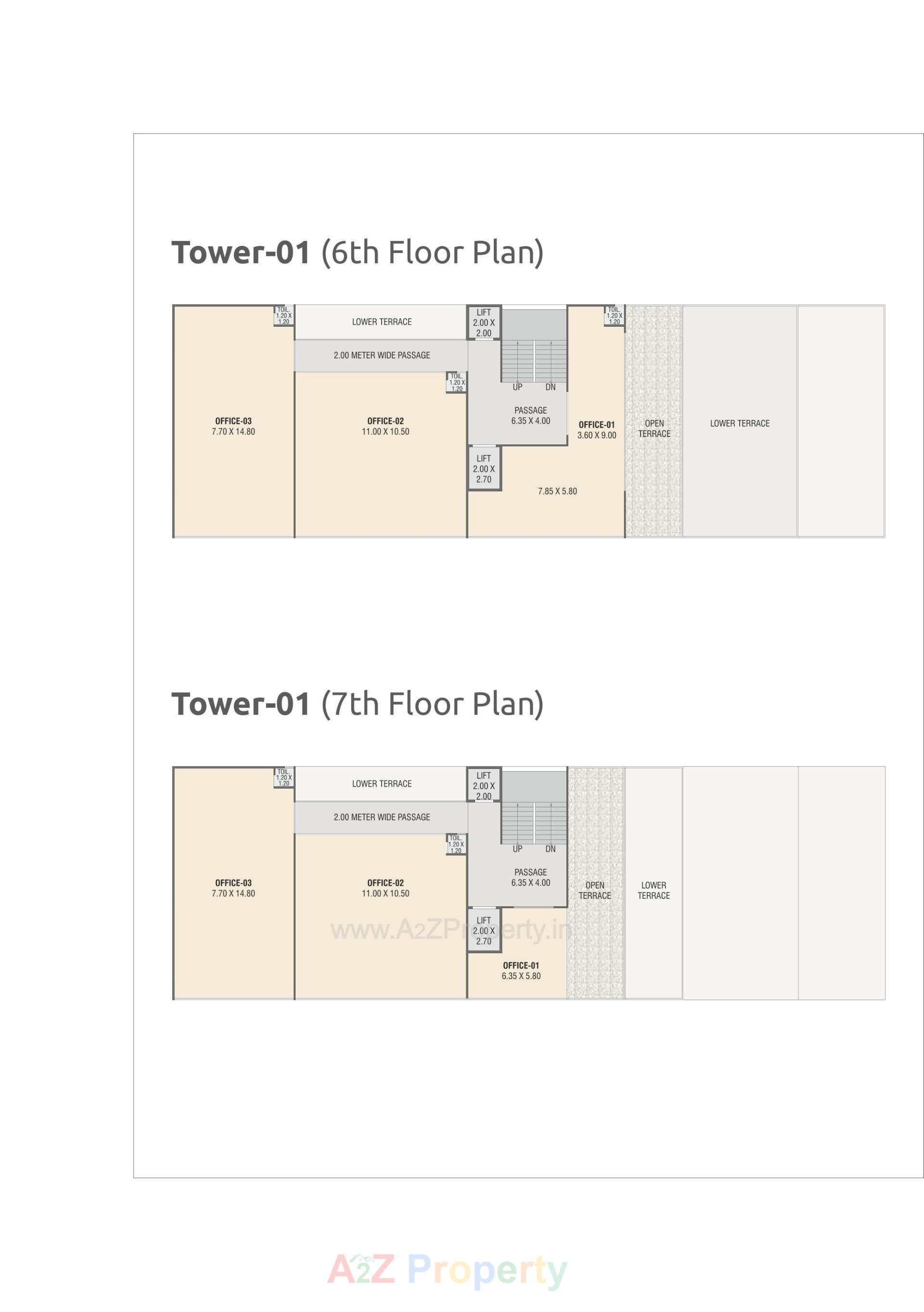 Layout of real estate project Survi Pristine located at Manjalpur, Vadodara, Gujarat