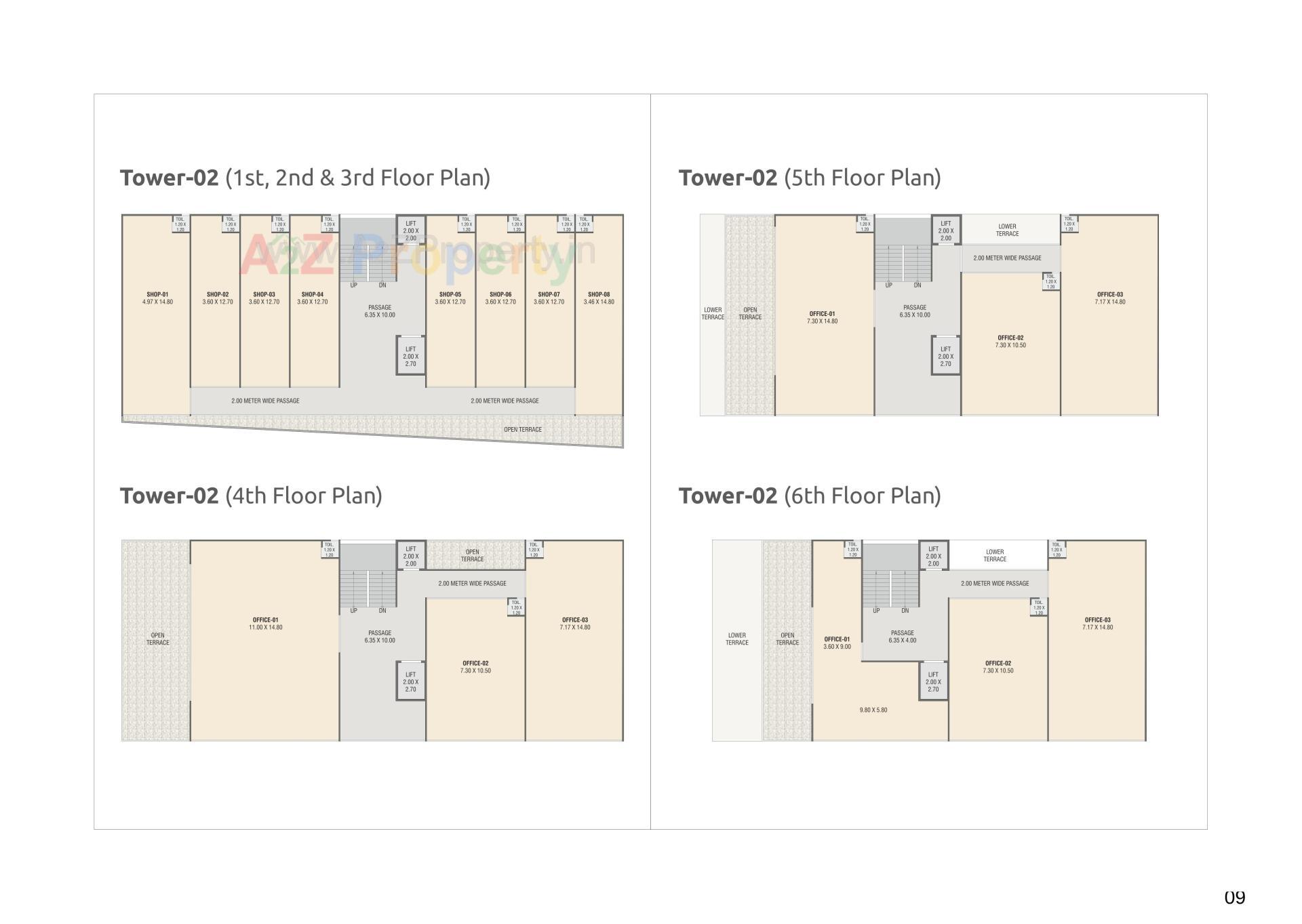 Layout of real estate project Survi Pristine located at Manjalpur, Vadodara, Gujarat