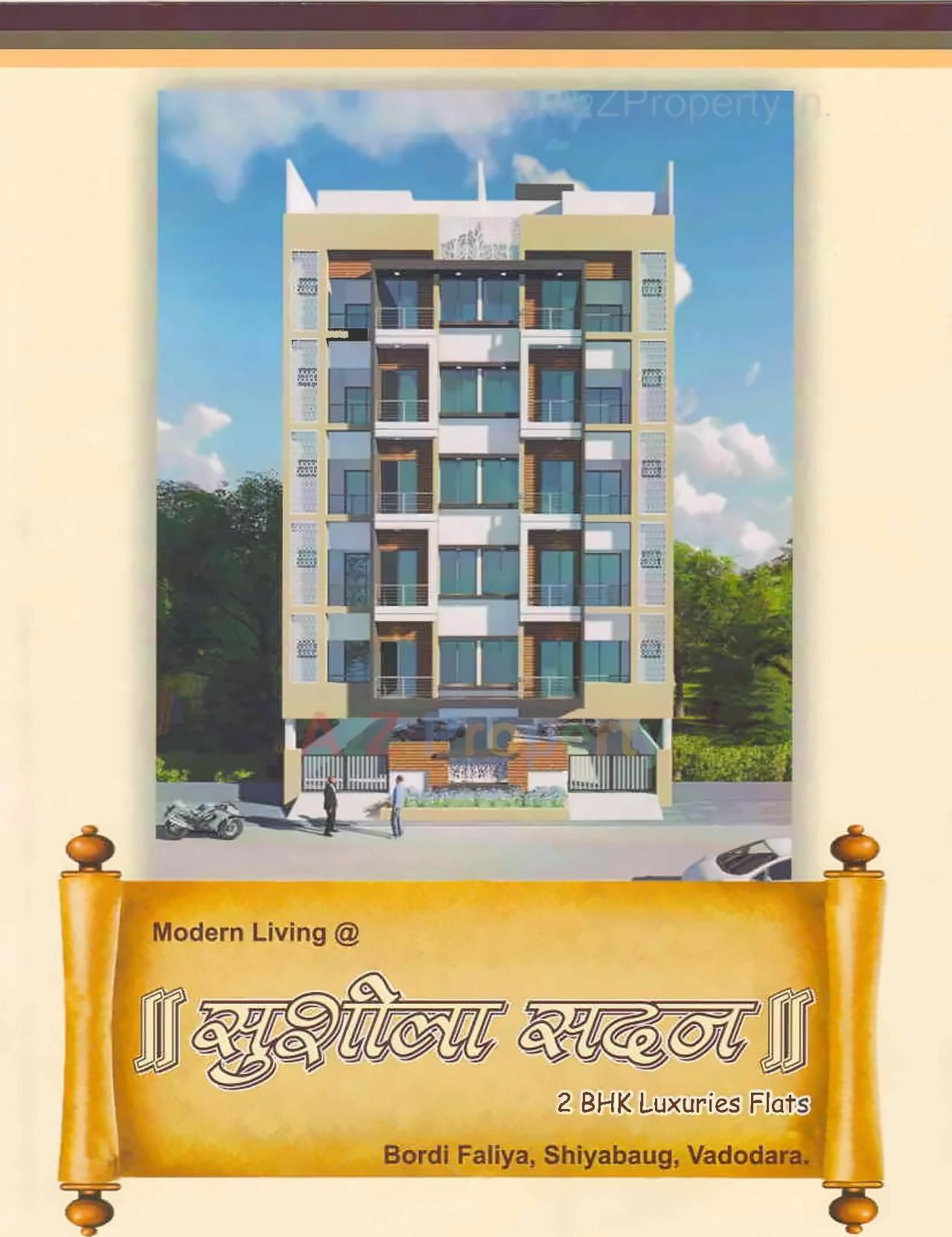 3D Elevation of real estate project Sushila Sadan located at Kasba, Vadodara, Gujarat
