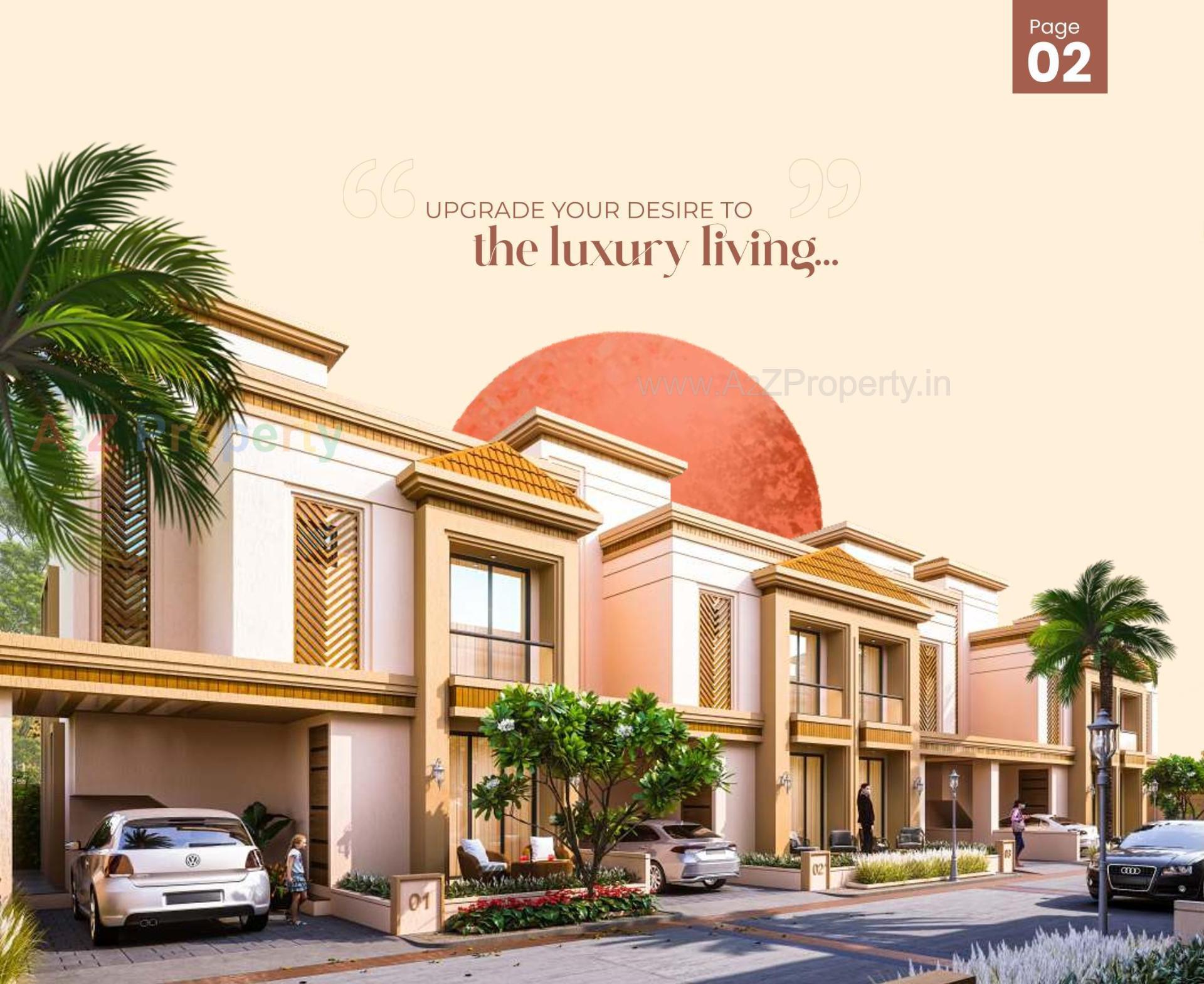 3D Elevation of real estate project Svarna Vatika located at Vadadla, Vadodara, Gujarat