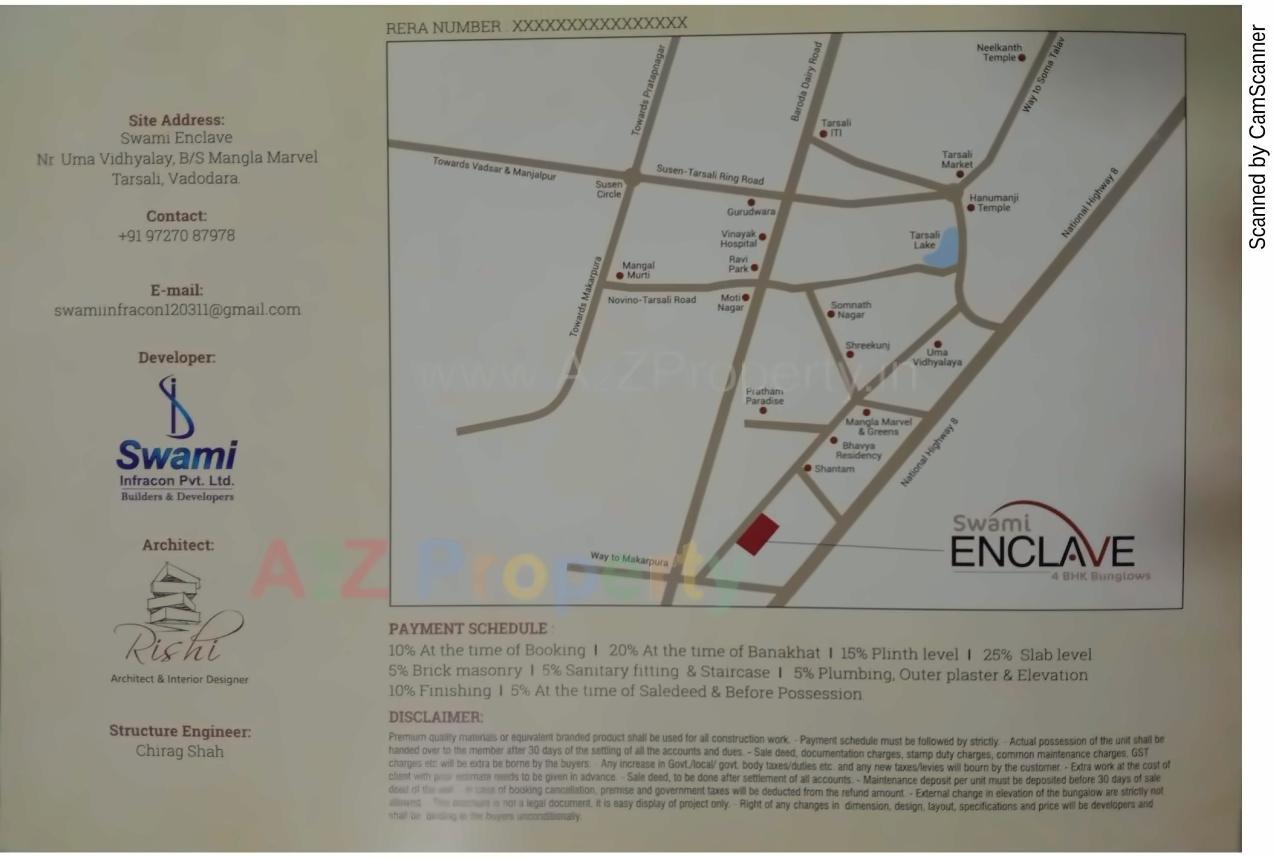  of real estate project Swami Enclave located at Vadodara, Vadodara, Gujarat