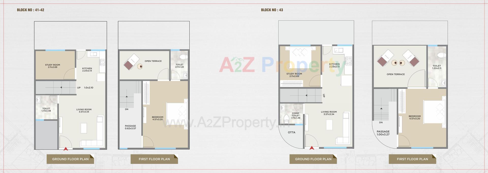 Layout of real estate project Swami Vatika located at Vadadala, Vadodara, Gujarat