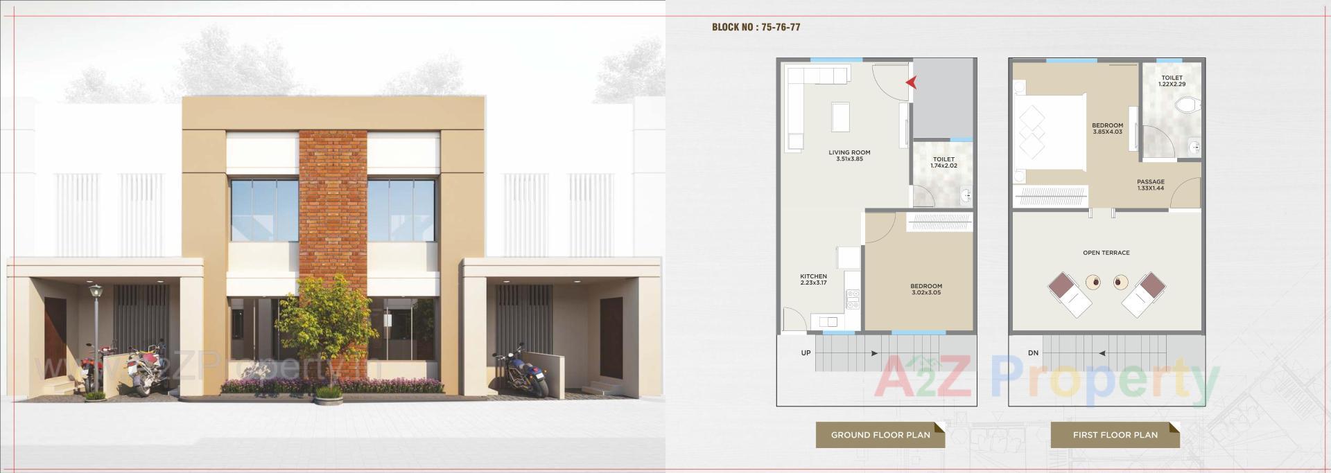 Layout of real estate project Swami Vatika located at Vadadala, Vadodara, Gujarat