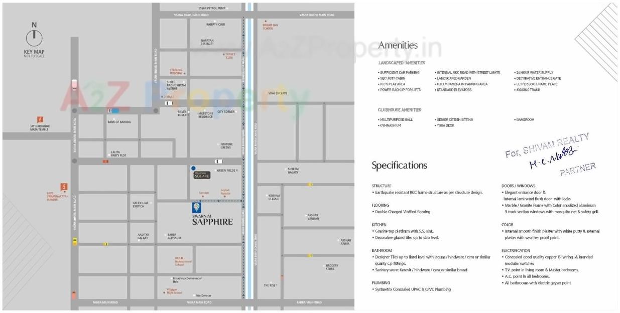  of real estate project Swarnim Sapphire located at Vadodara, Vadodara, Gujarat