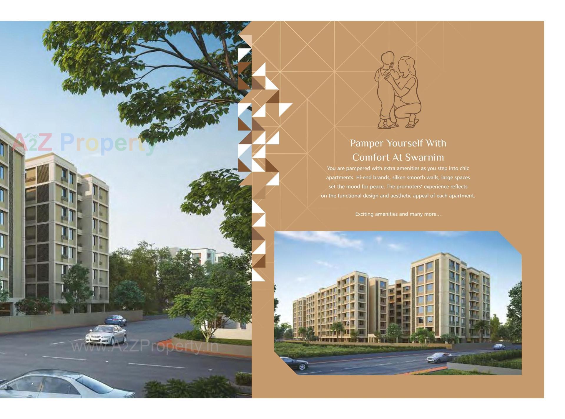 3D Elevation of real estate project Swarnim Sky located at Bhayali, Vadodara, Gujarat