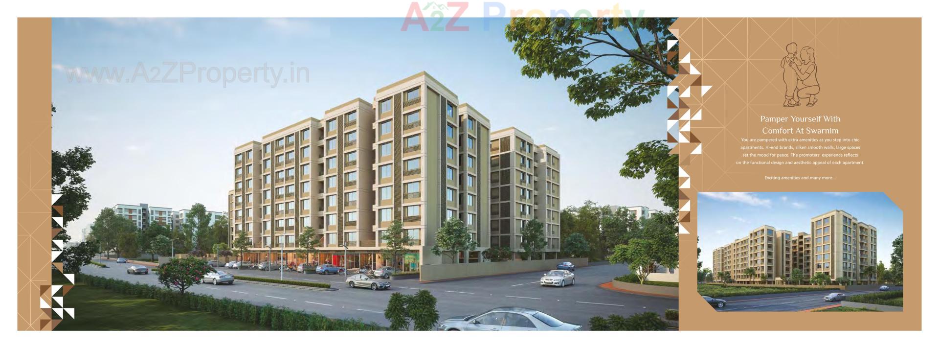 3D Elevation of real estate project Swarnim Sky located at Bhayali, Vadodara, Gujarat