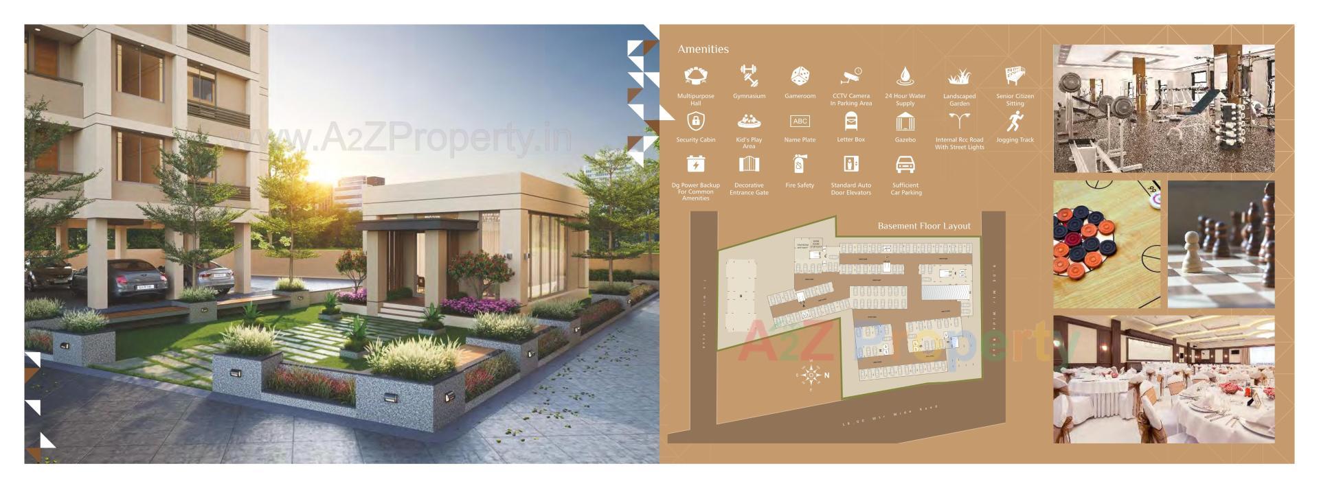 Layout of real estate project Swarnim Sky located at Bhayali, Vadodara, Gujarat