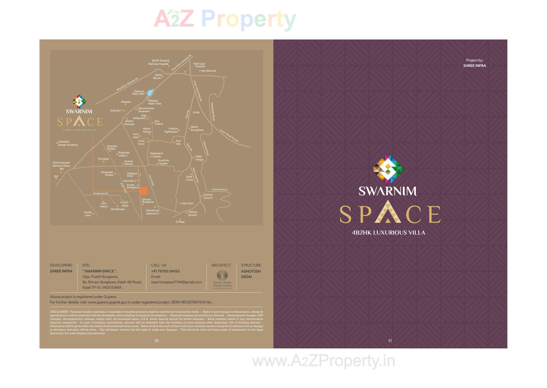  of real estate project Swarnim Space located at Kalali, Vadodara, Gujarat