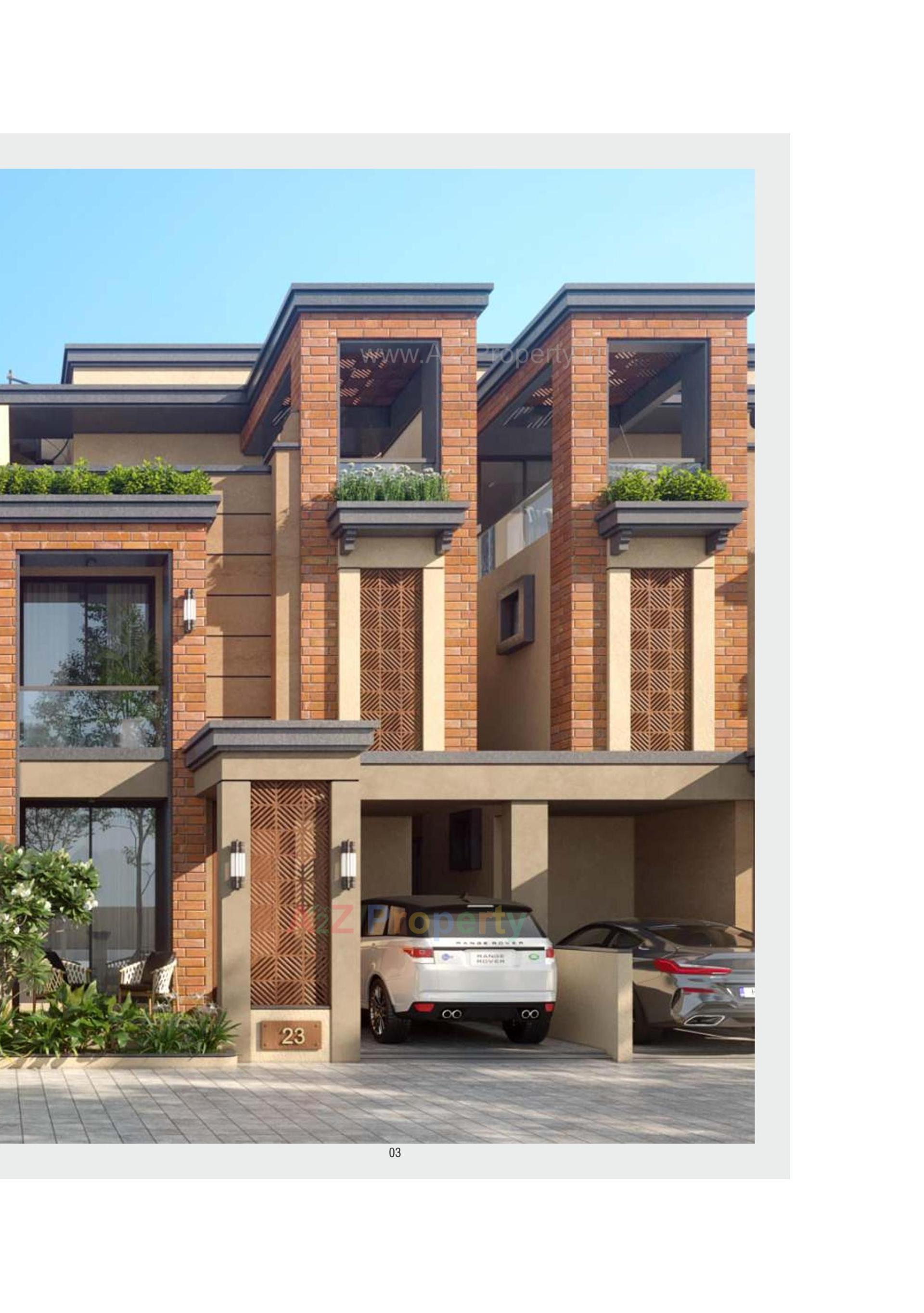 3D Elevation of real estate project Swarnim Space located at Kalali, Vadodara, Gujarat