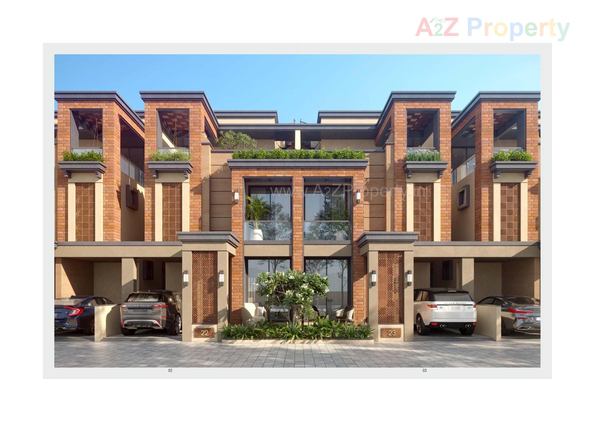 3D Elevation of real estate project Swarnim Space located at Kalali, Vadodara, Gujarat