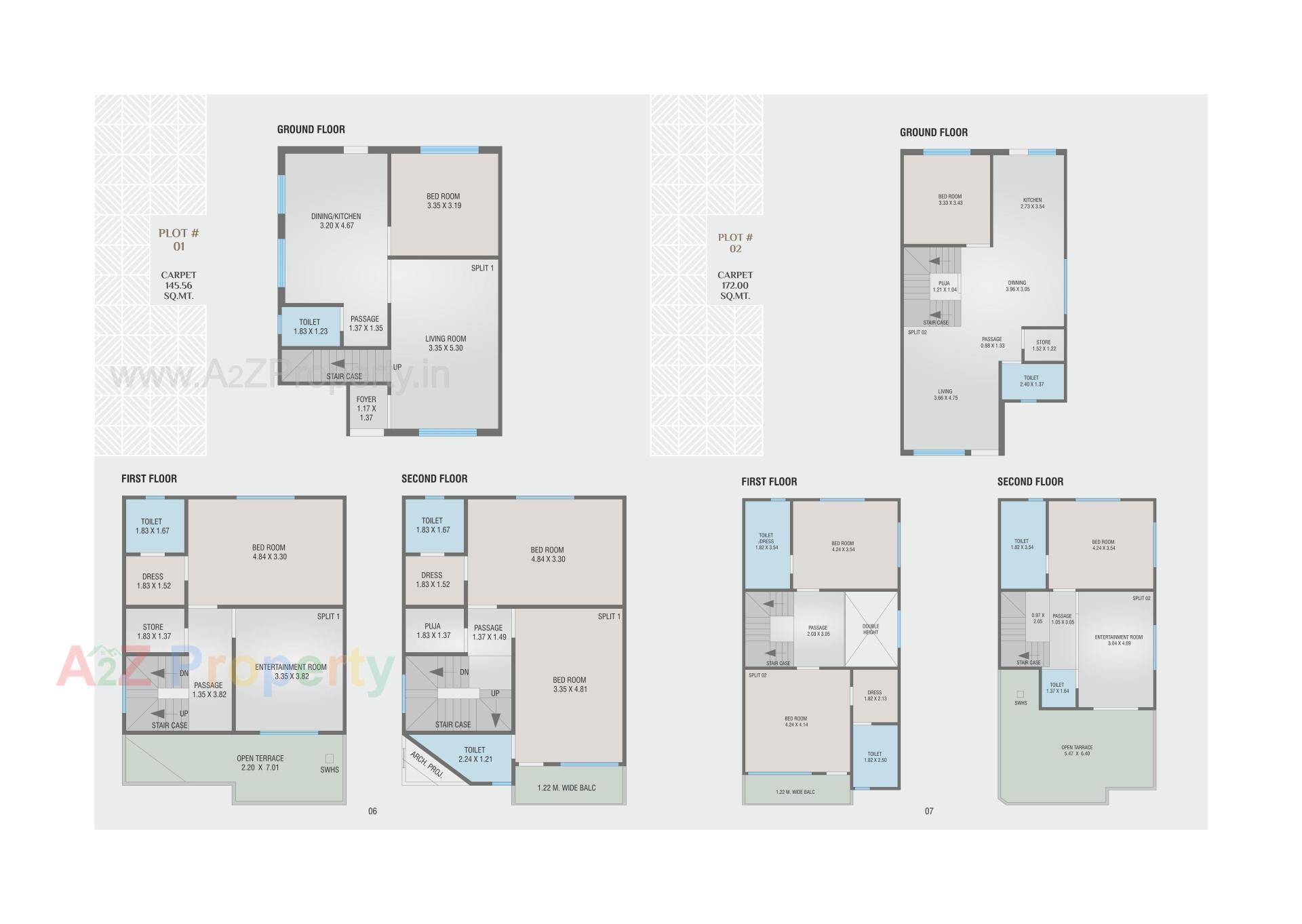 Layout of real estate project Swarnim Space located at Kalali, Vadodara, Gujarat