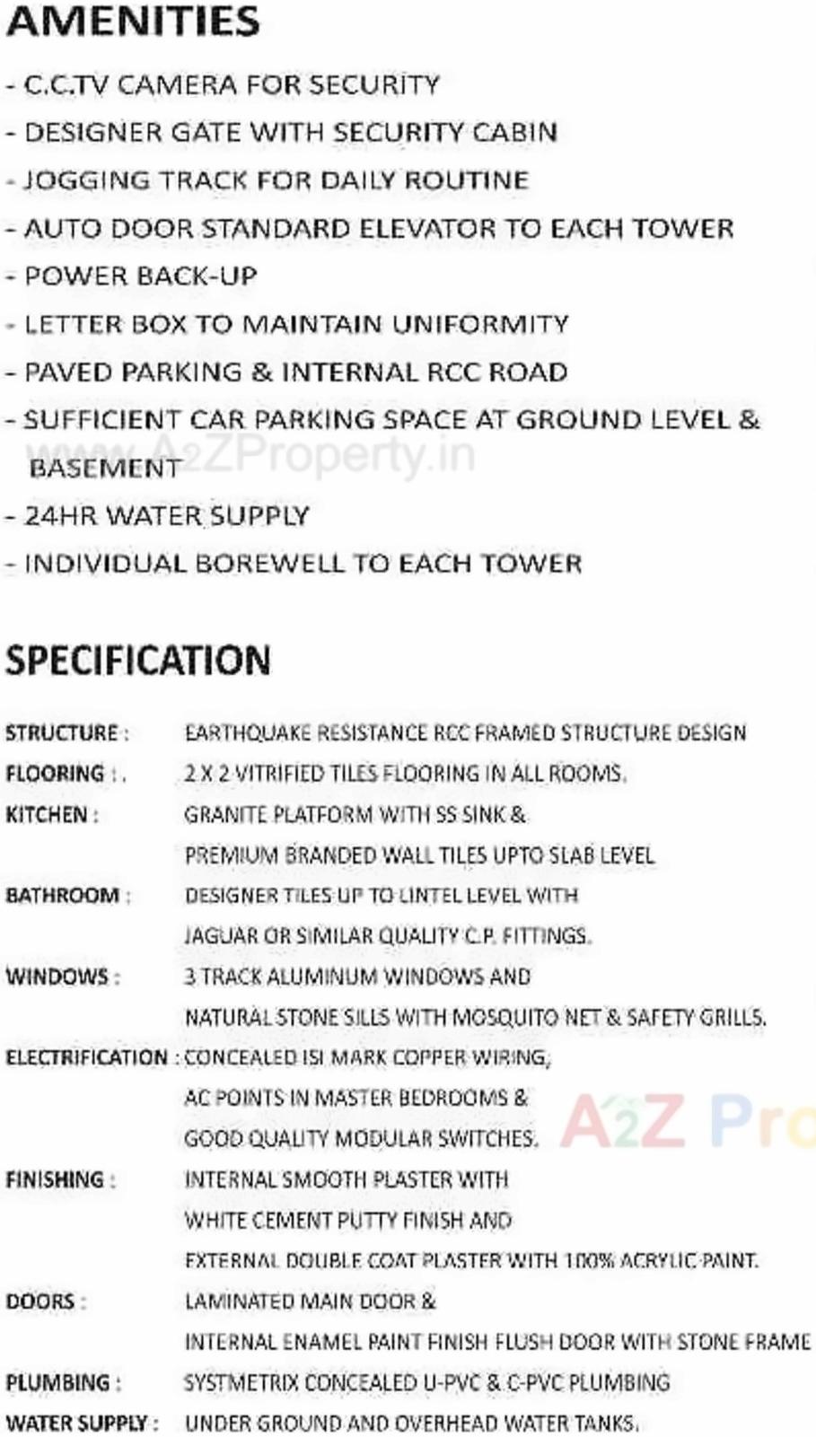 Amenities of Swarnim Square