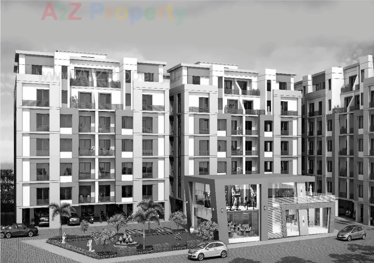3D Elevation of real estate project Swarnim Square located at Bhayli, Vadodara, Gujarat