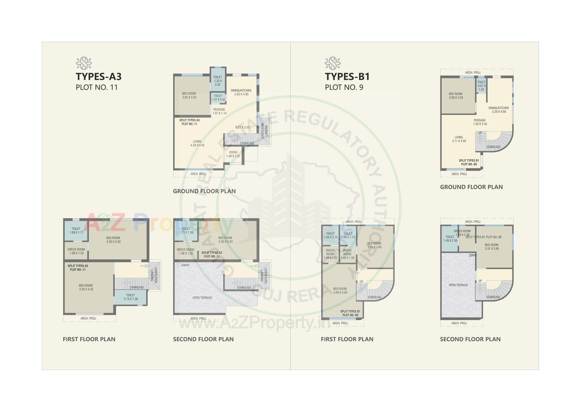 Layout of real estate project Swarup Villa located at Bil, Vadodara, Gujarat