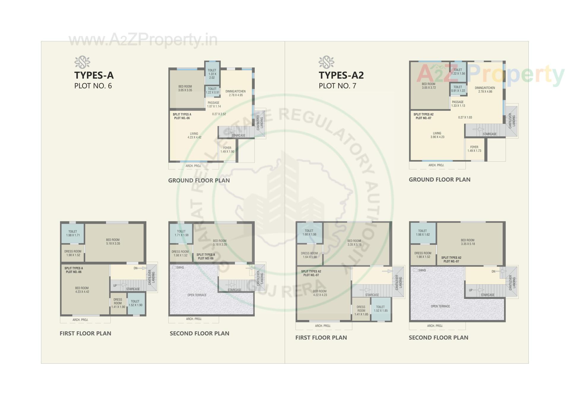 Layout of real estate project Swarup Villa located at Bil, Vadodara, Gujarat