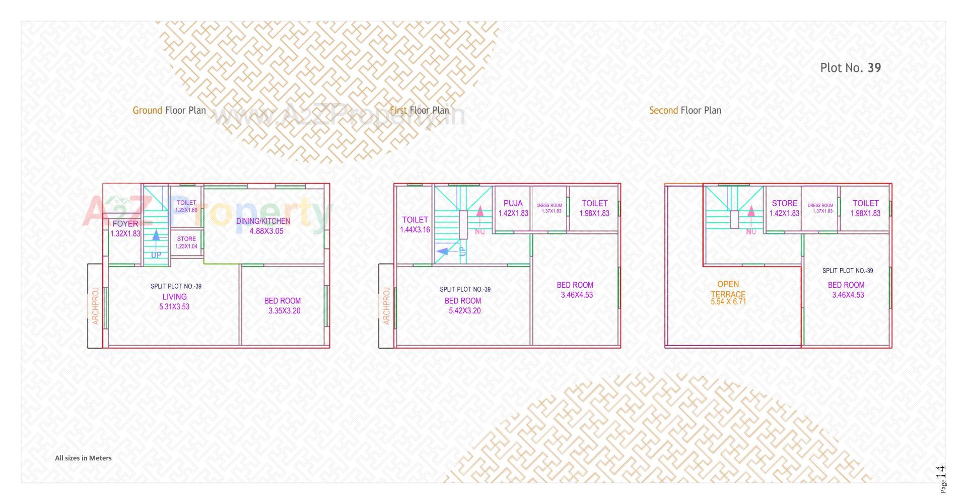 Layout of real estate project Swastik Castillo located at Bil, Vadodara, Gujarat