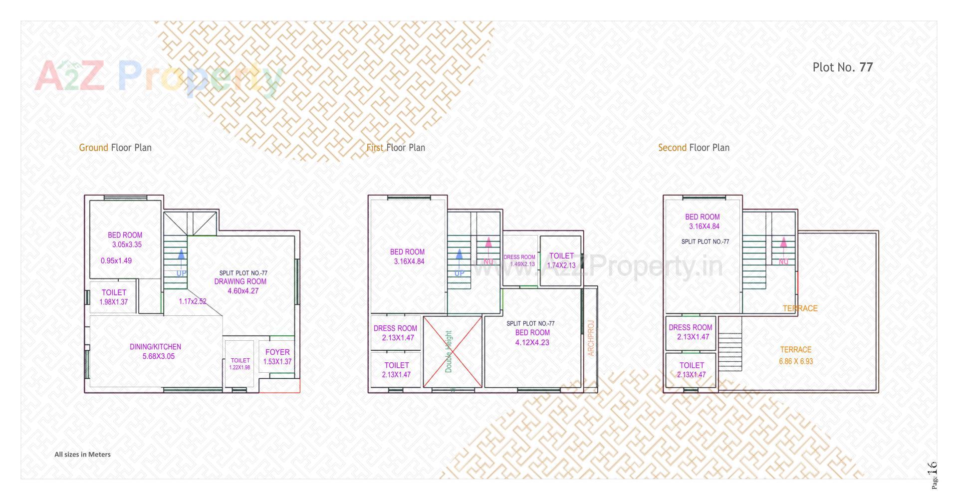 Layout of real estate project Swastik Castillo located at Bil, Vadodara, Gujarat