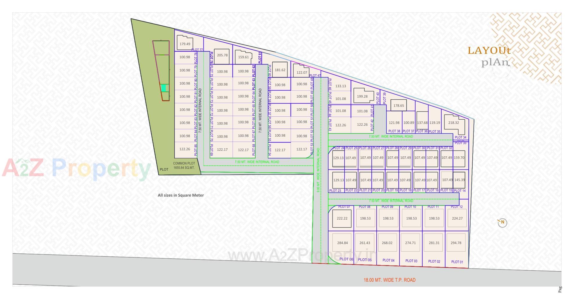 Layout of real estate project Swastik Castillo located at Bil, Vadodara, Gujarat