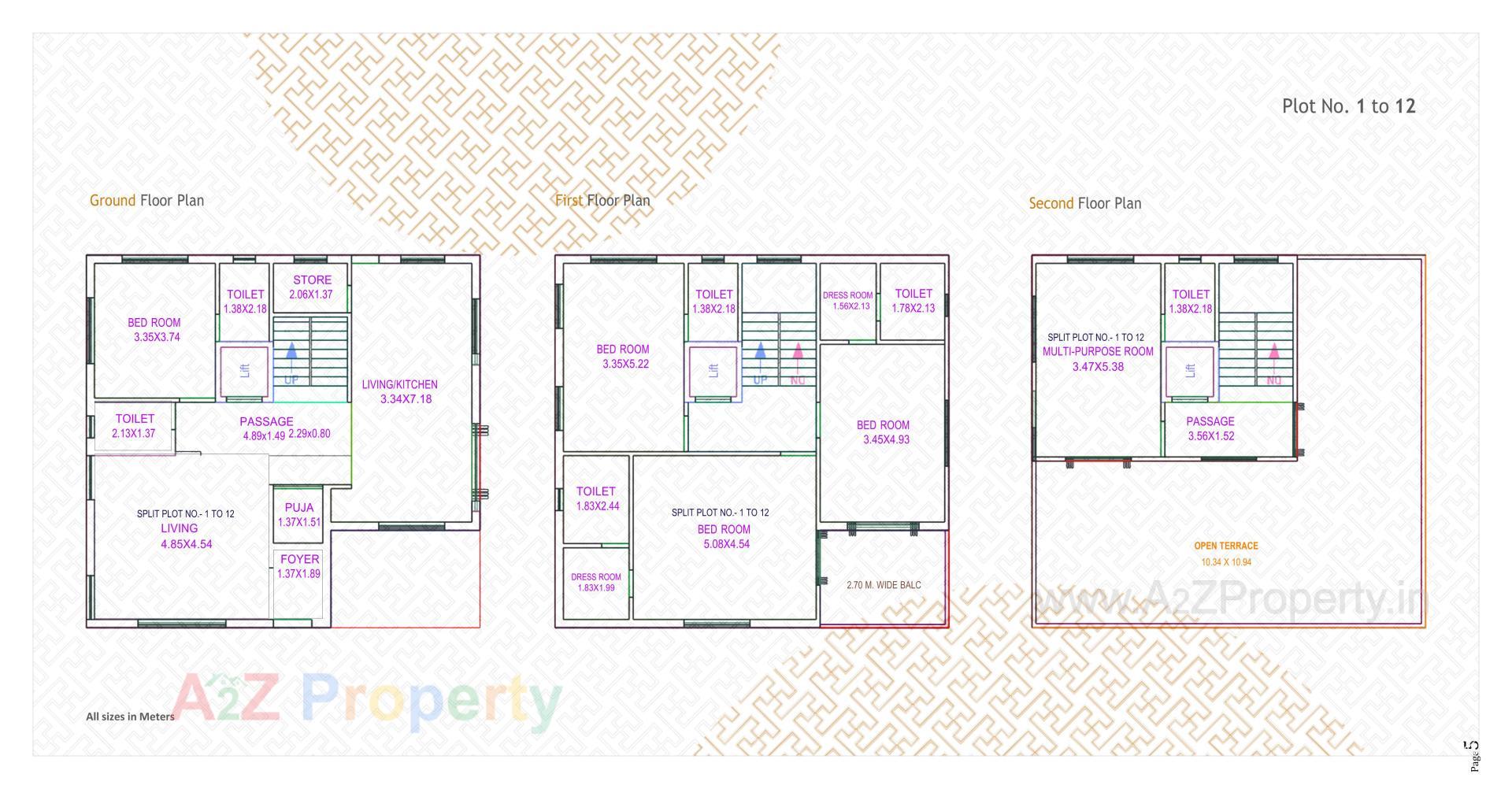 Layout of real estate project Swastik Castillo located at Bil, Vadodara, Gujarat
