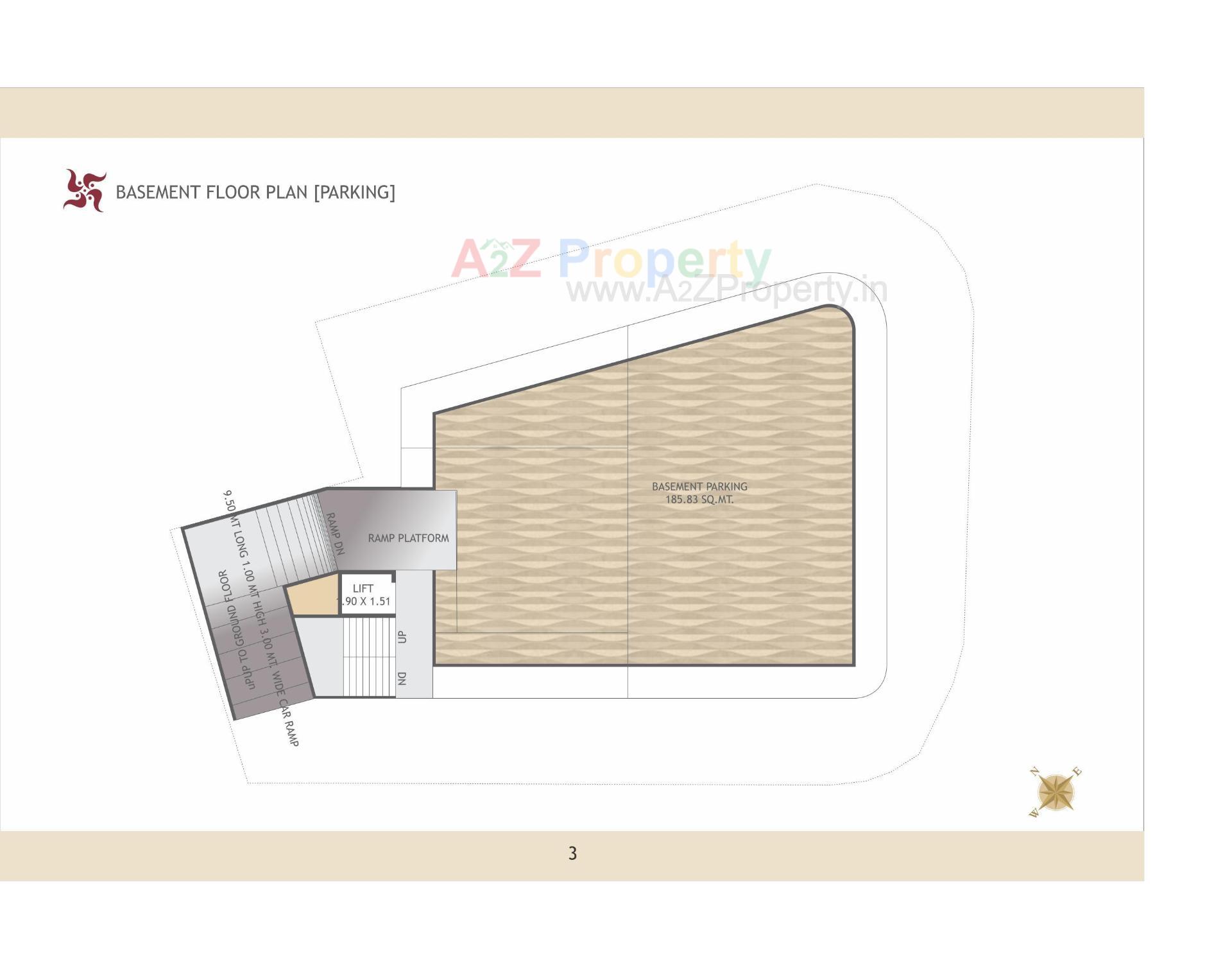 Layout of real estate project Swastik Complex located at Karjan, Vadodara, Gujarat