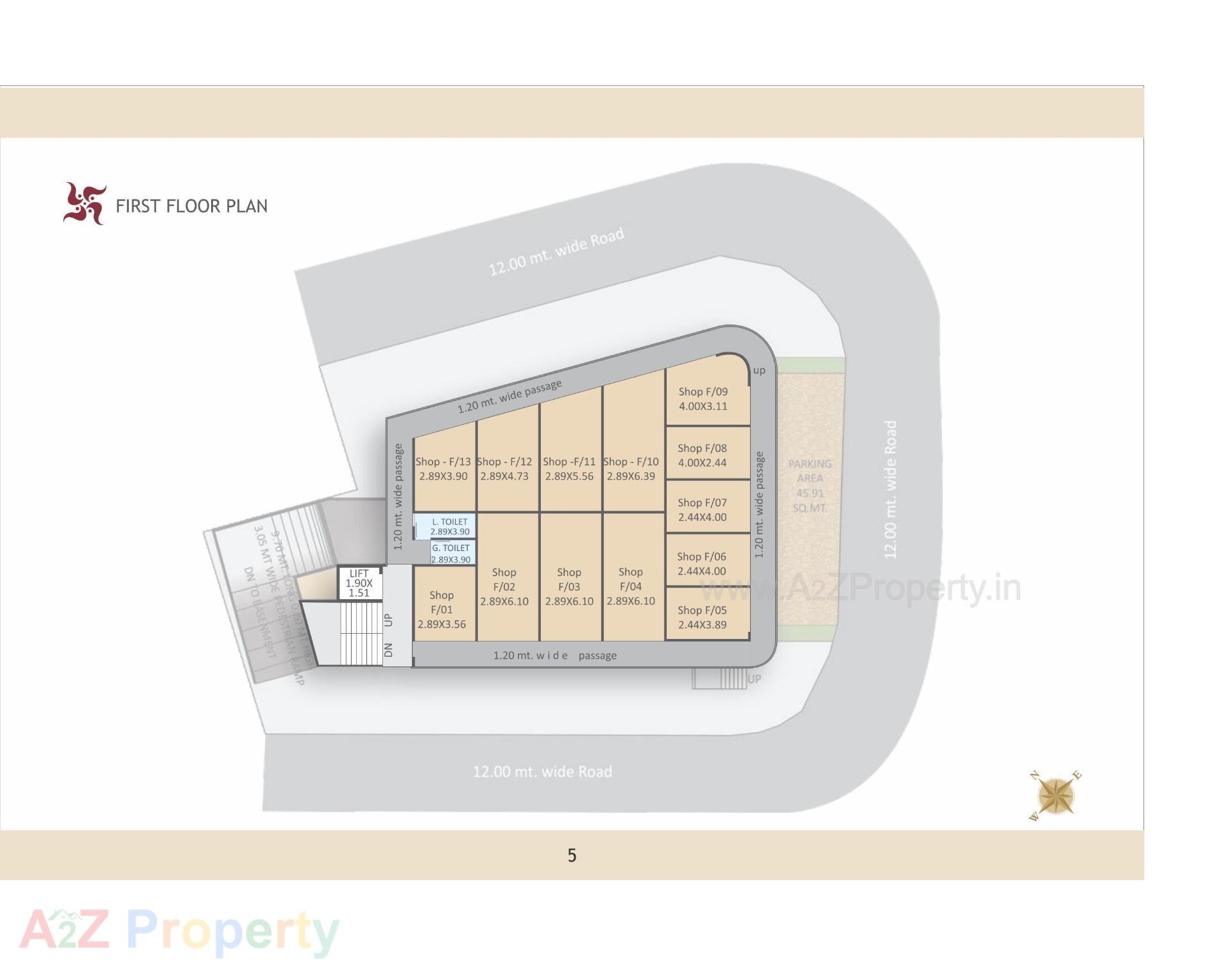 Layout of real estate project Swastik Complex located at Karjan, Vadodara, Gujarat