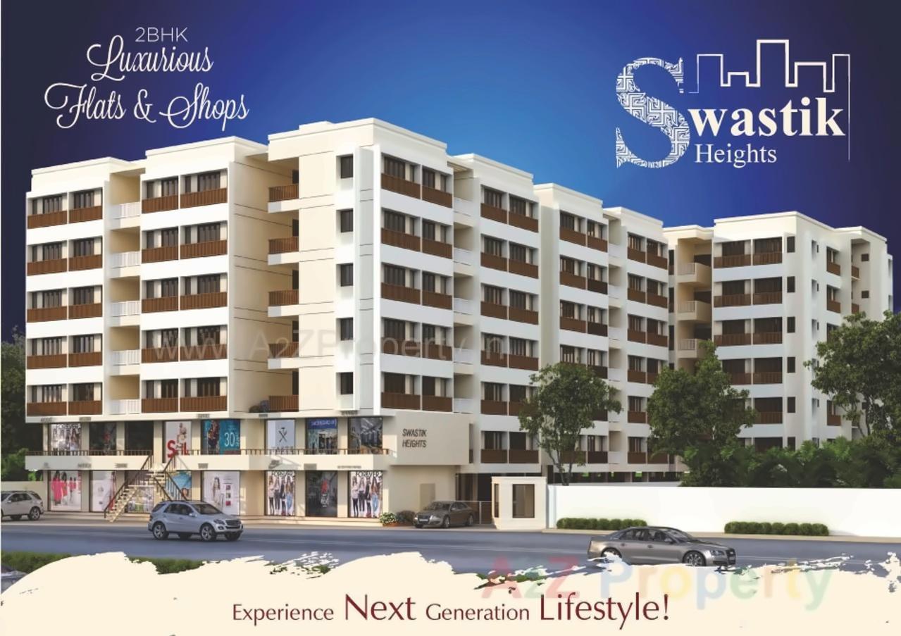 3D Elevation of real estate project Swastik Heights located at Vadodara, Vadodara, Gujarat
