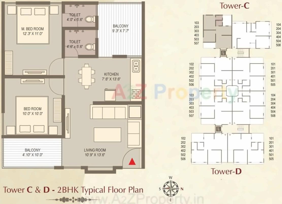 Layout of real estate project Swastik Heights located at Vadodara, Vadodara, Gujarat