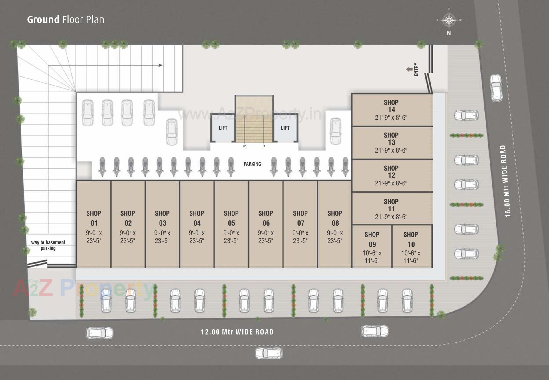 Layout of real estate project Swastik Residency located at Vadodara, Vadodara, Gujarat