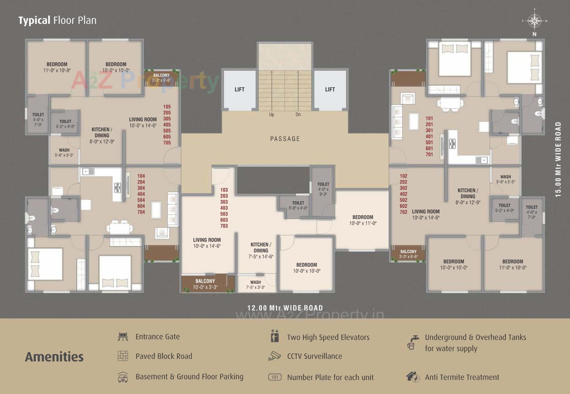 Layout of real estate project Swastik Residency located at Vadodara, Vadodara, Gujarat